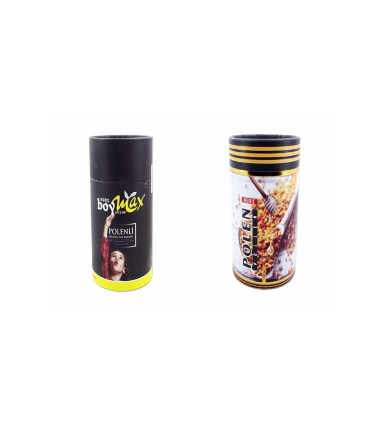 Nurs Lokman Hekim Boymax Pollen Herbal Powder 250gr & Pollen Kar Herbal Paste 400gr