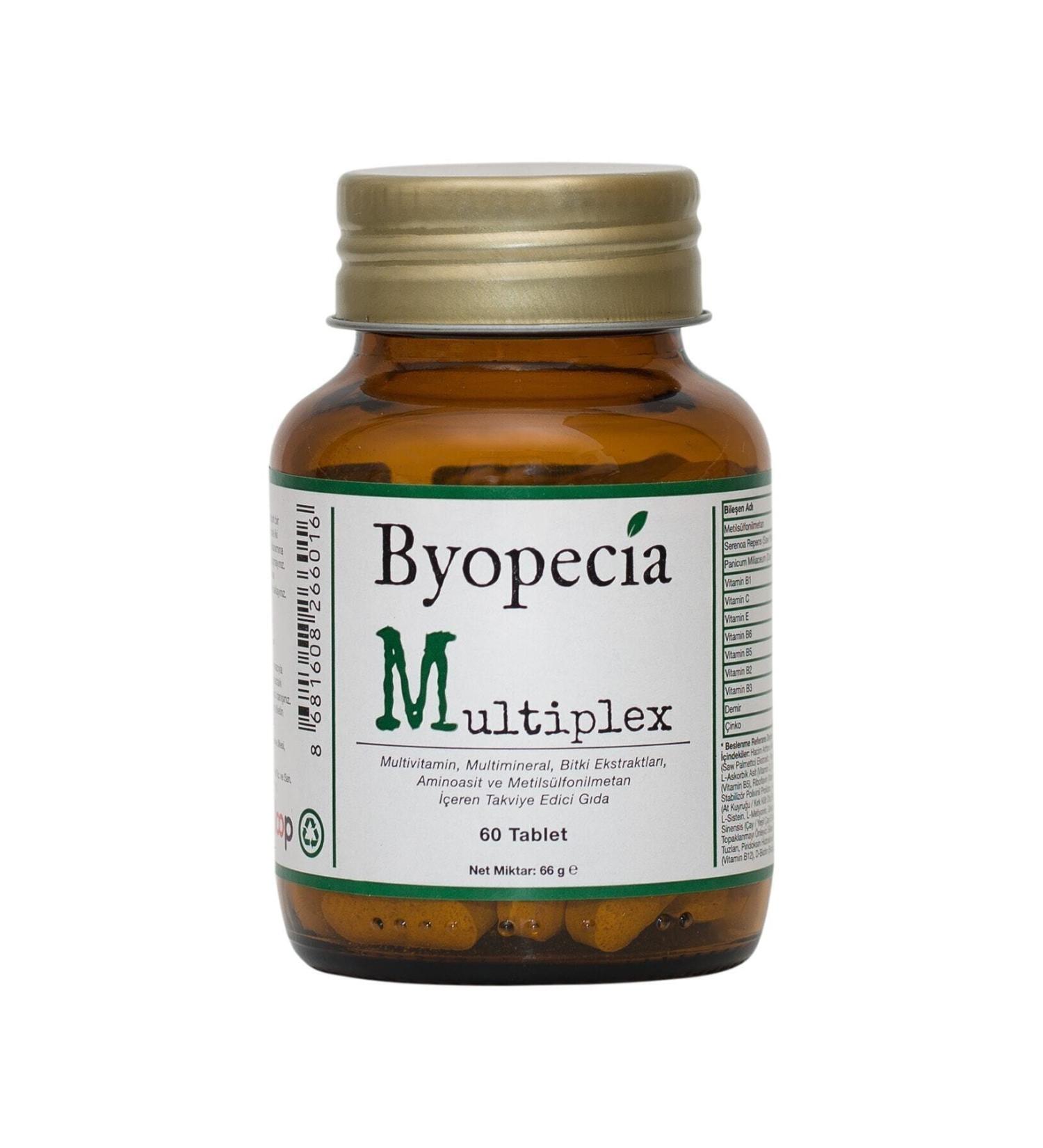 BYOPECIA Multiplex 60 Tablets (For Hair Loss Nails and Immune Problems) - Buy Online on GoSupps.com