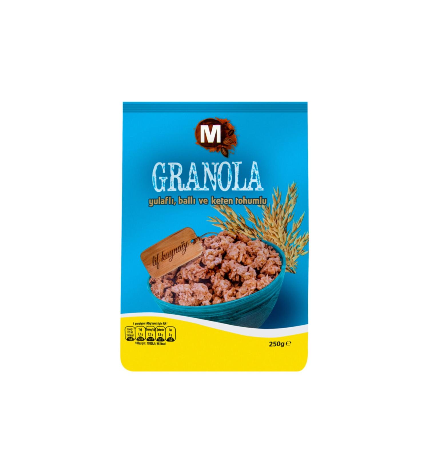 Migros Granola with Oats Honey and Flaxseed 250g