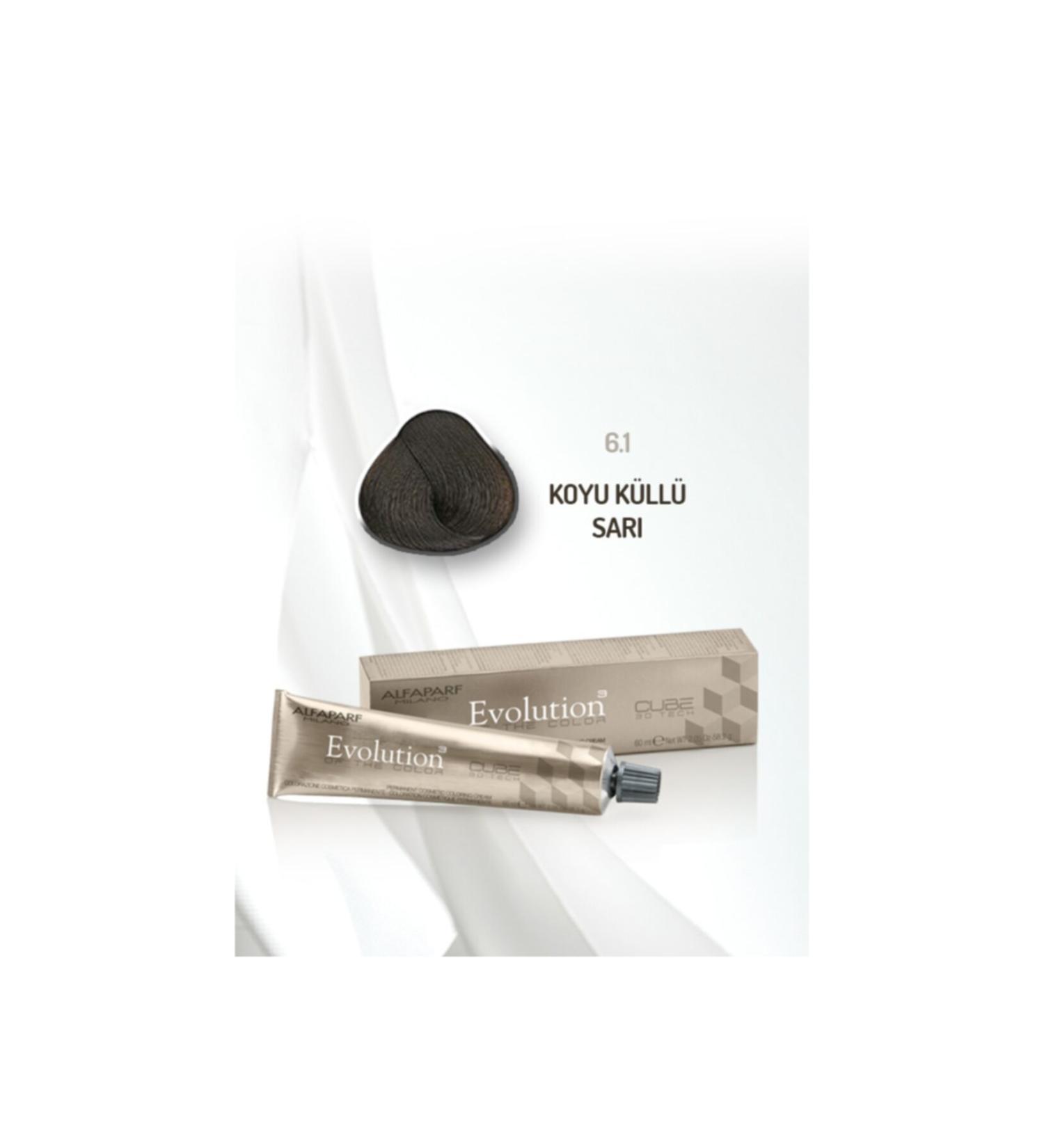 Alfaparf Evolution Hair Dye 60 ml No: 6.1 Dark Ash Blonde