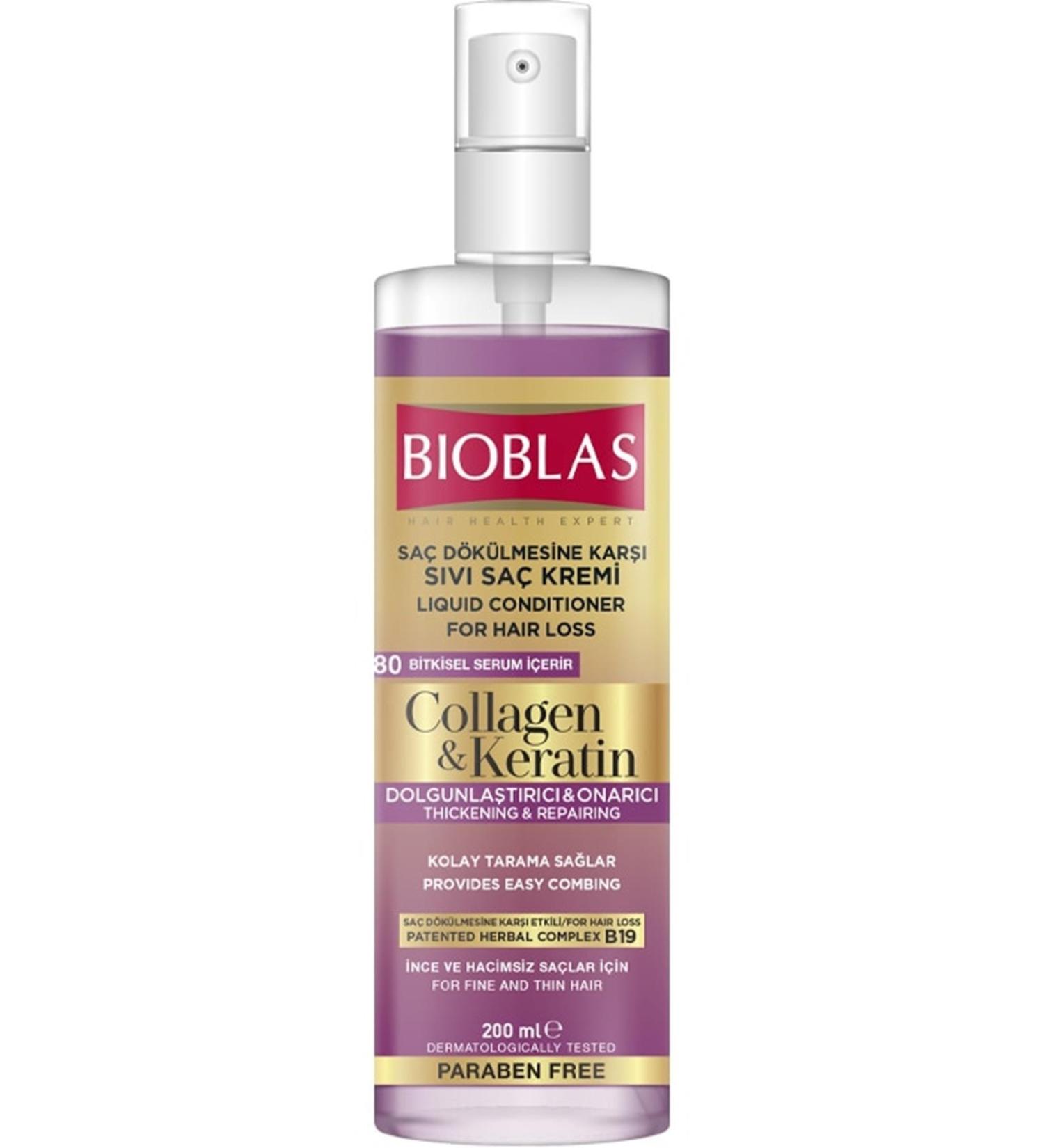 Bioblas Collagen & Keratin Liquid Hair Conditioner 200 Ml Hair Conditioner