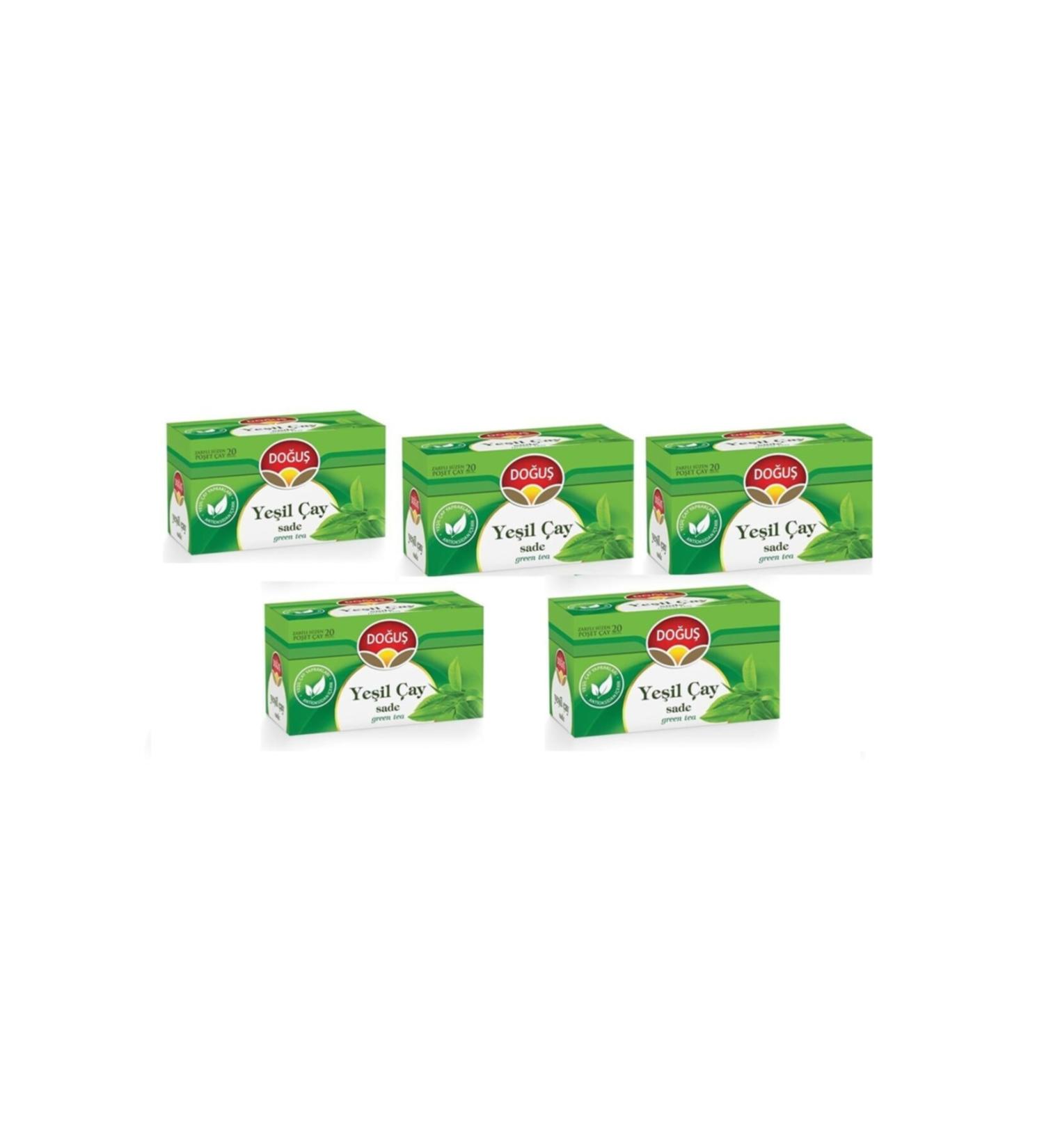 Dogus Plain Green Tea 5 Pieces X 20 pieces