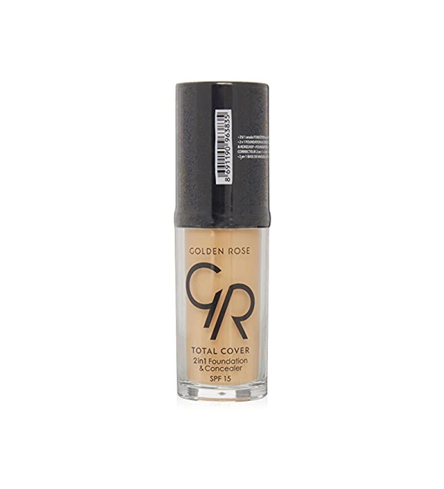 Golden Rose Gr Total Cover 2in1 Foundation Concealer No: 023 1 Package 1 X 1 Piece