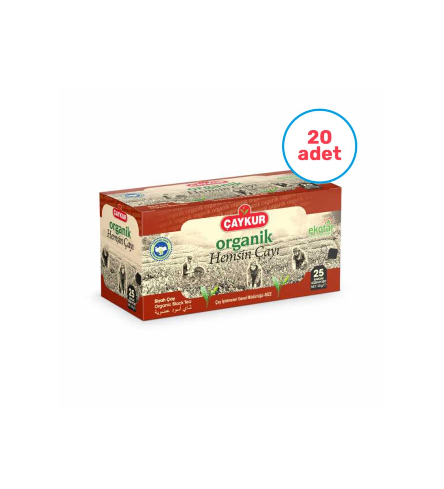 aykur 20 Organic Hem in Filtering Cup Tea Bags 25 Pieces