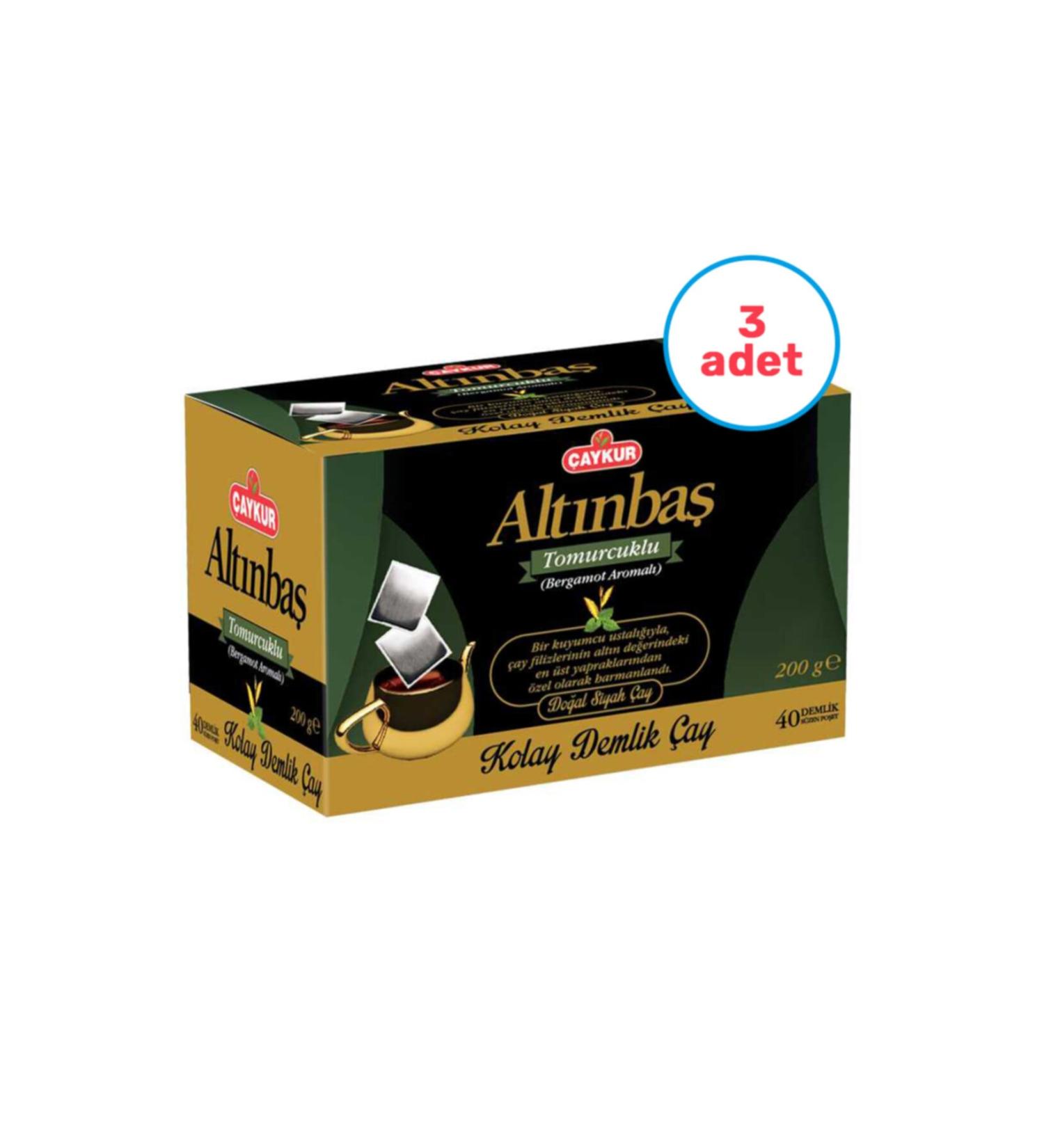aykur 3 Pieces Alt nba Teapot Tea Bag (bergamot)