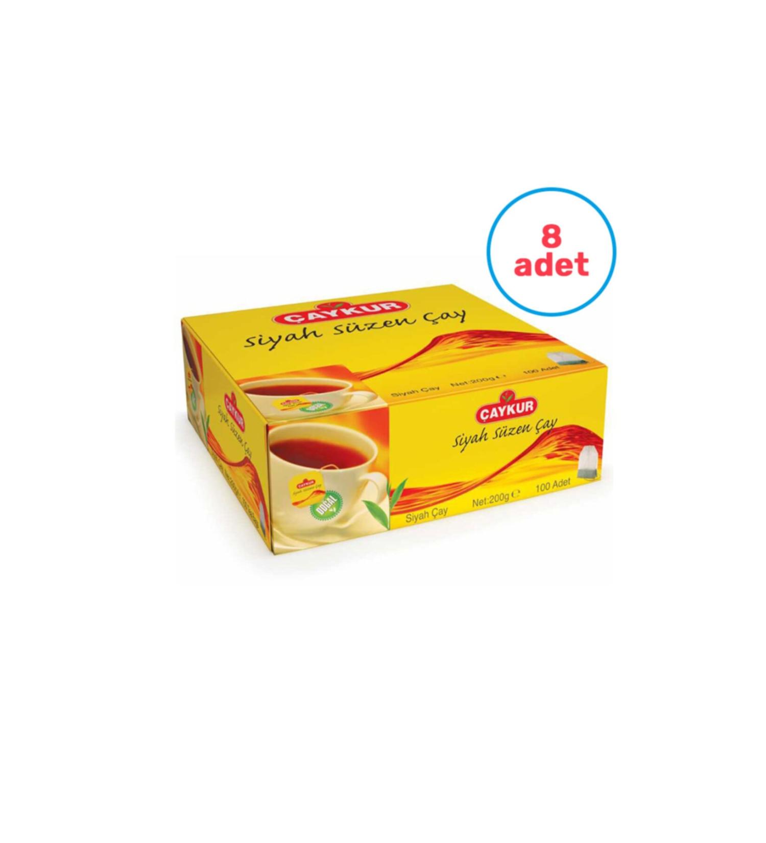 aykur 8 Pieces Filtering Cup Tea Bags 100 Pieces