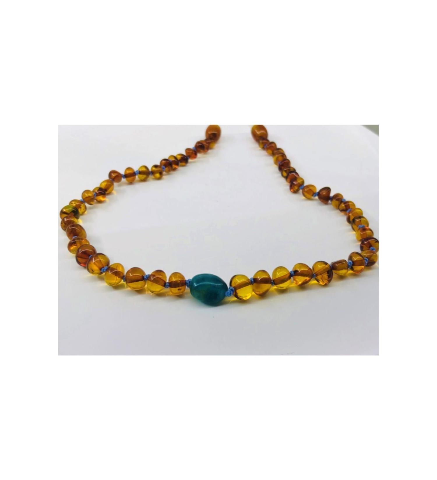 N SSBEBE Drop Amber Adult Necklace
