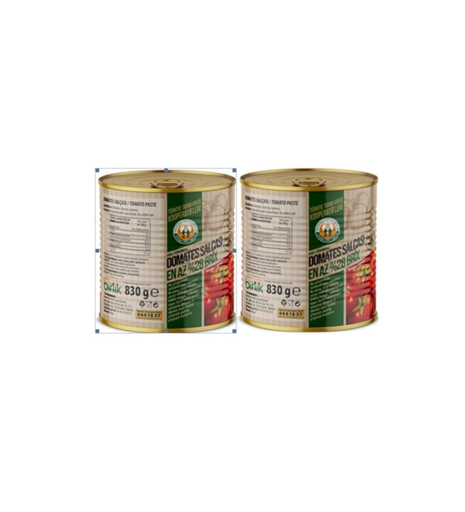 Agricultural Credit Union Agricultural Credit 2-pack Double Concentrated Tomato Paste (Brix 830 Gr. X 2 Pieces)