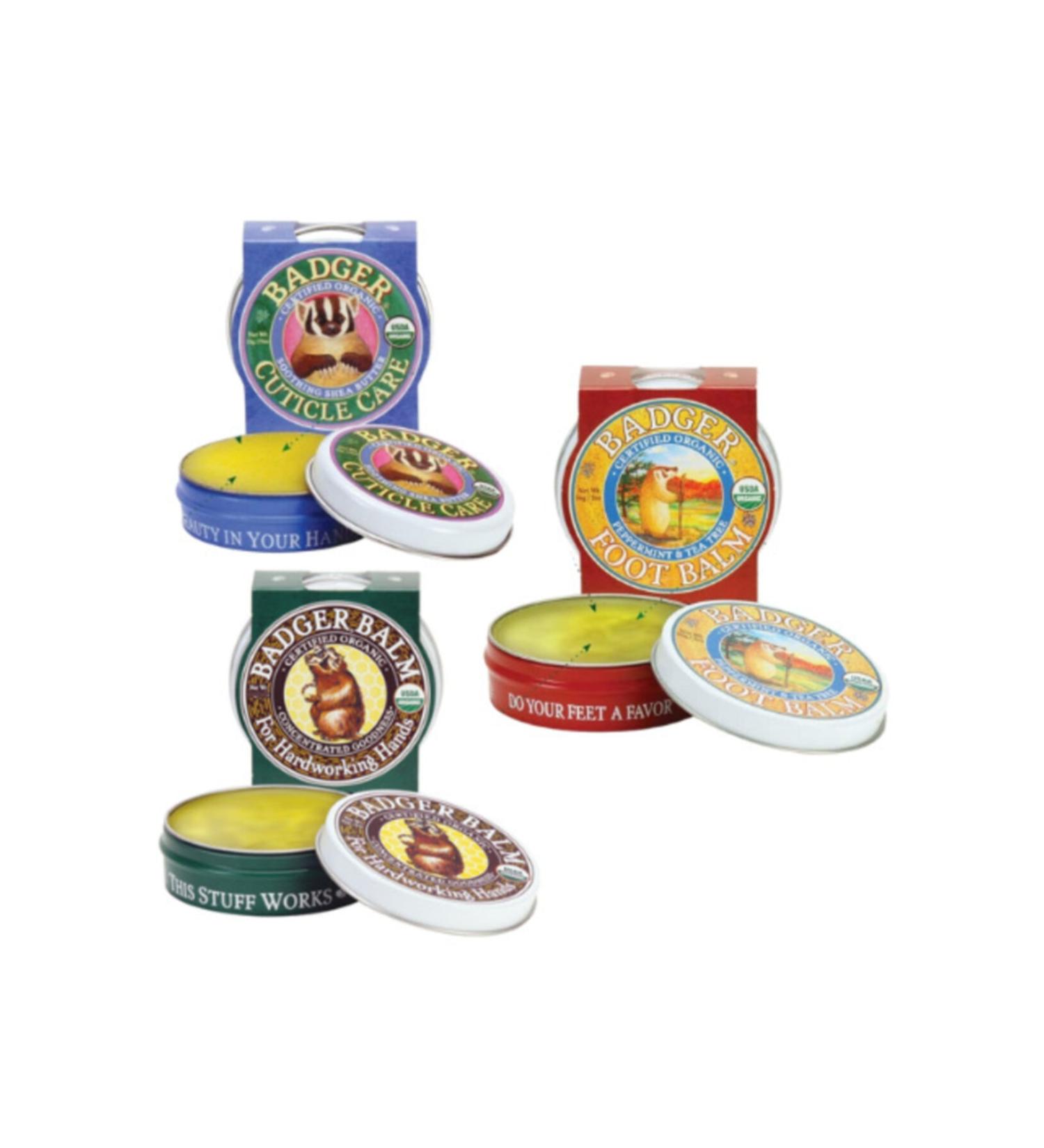 Badger Hand Foot and Nail Care Triple Set