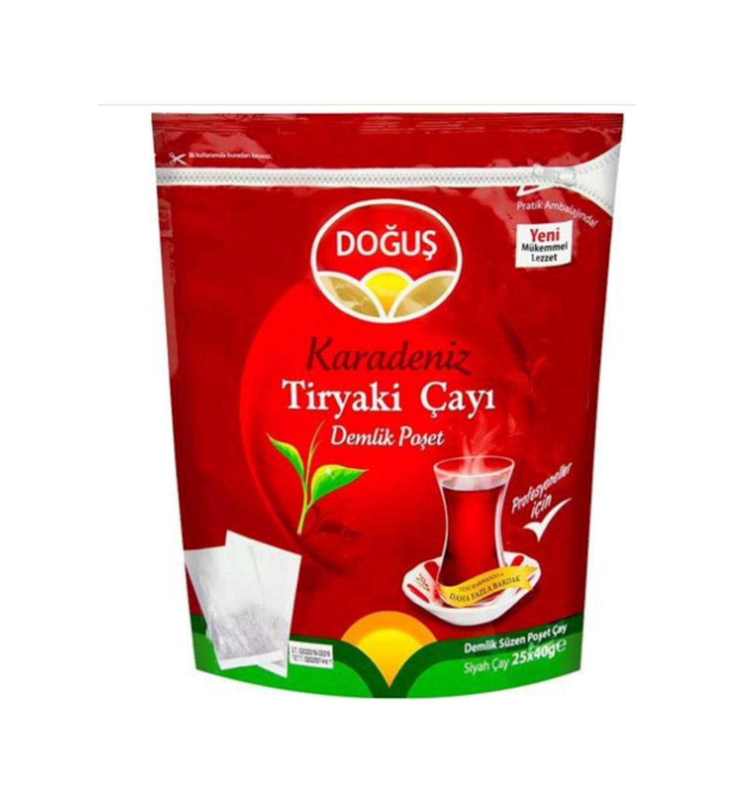 M&C-PAZARTEKNOLOGY Do u Karadeniz Tiryaki Teapot Bag Tea 5 Pack 25x40 Gr