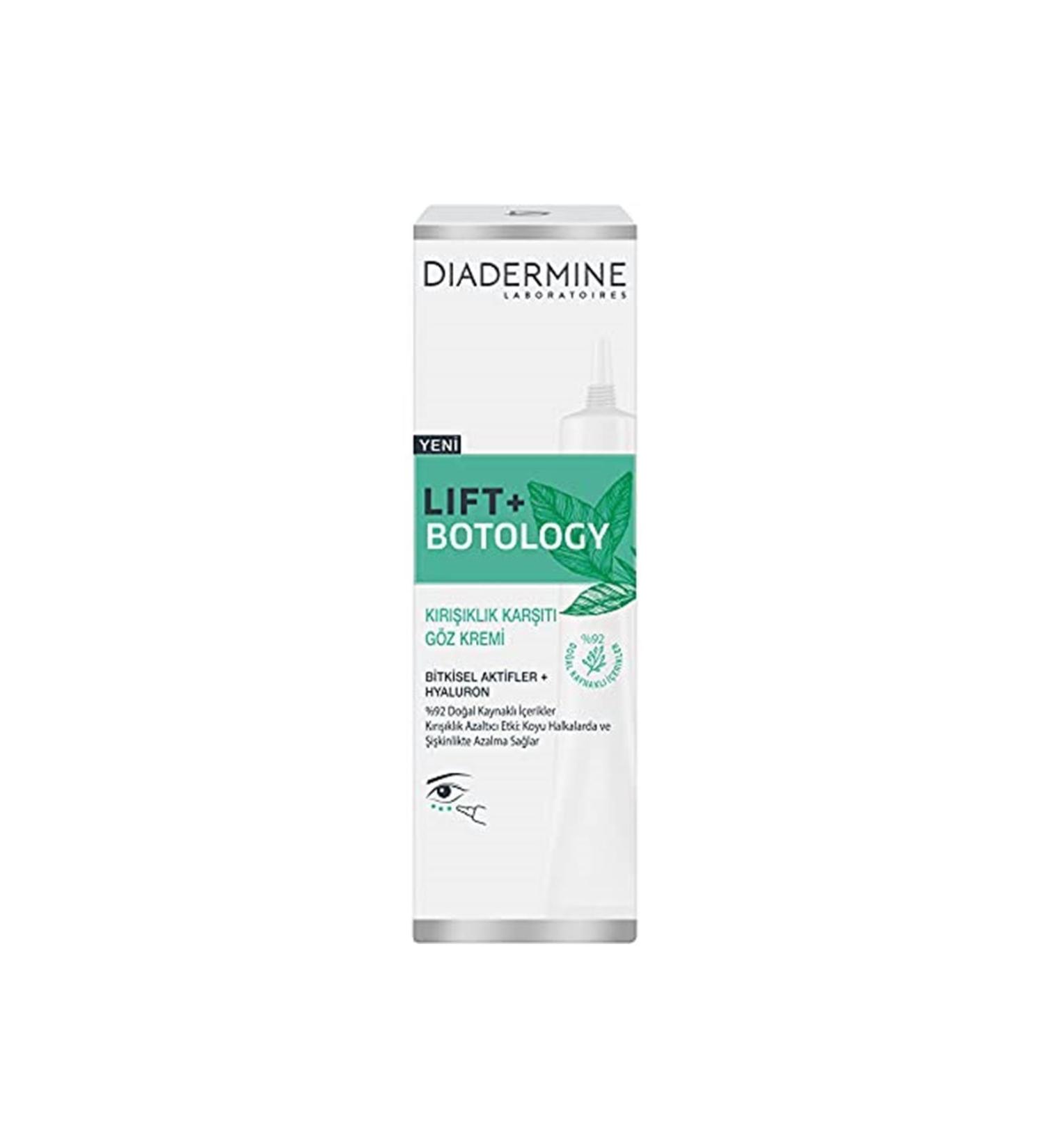 Diadermine Brand: Lift + Botology Anti-Wrinkle Eye Cream Category: Face Cream - Buy Online on GoSupps.com