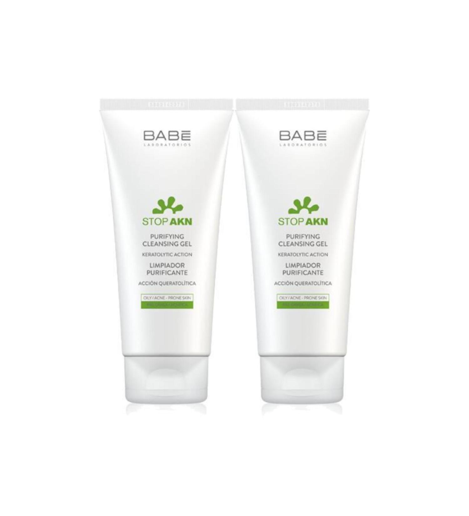 Babe Laboratorios Stop Acne Purifying Cleansing Gel 200ml 2 Pieces