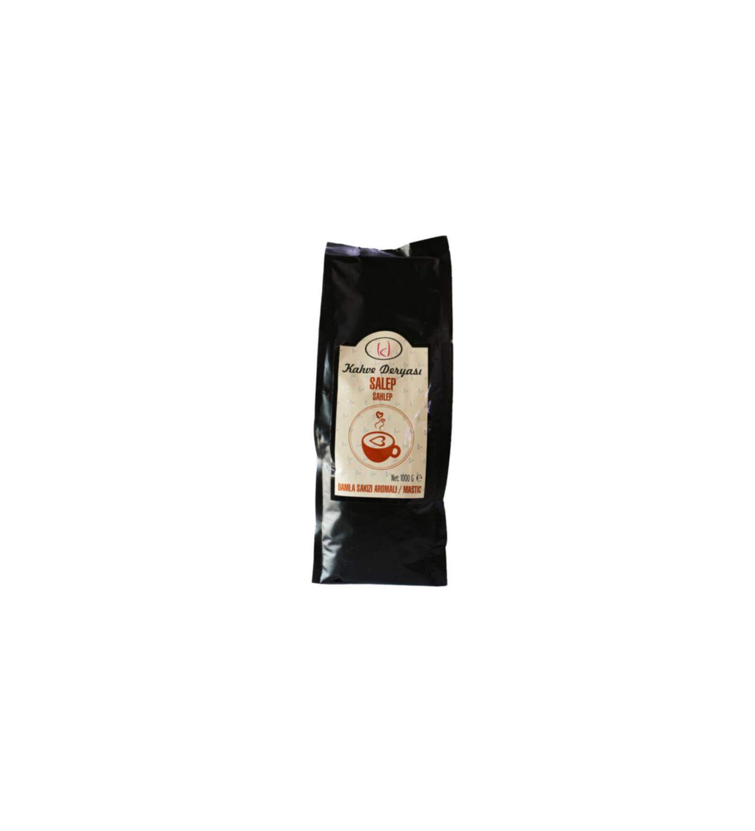 coffee deryasi gum mastic flavored sahlep 1000 gr quadro valve packaging