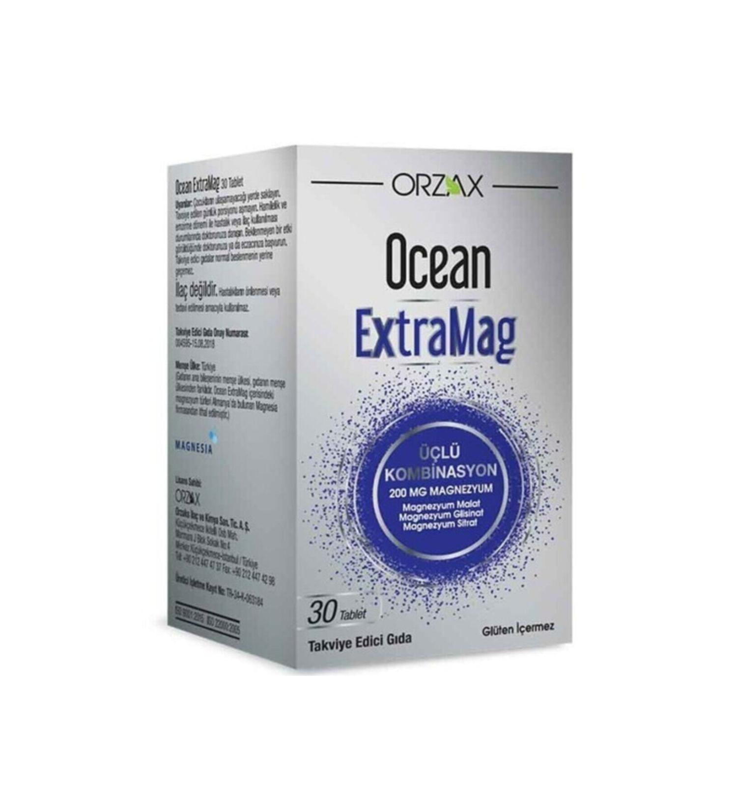Ocean Extramag Triple Combination Food Supplement 30 Tablets