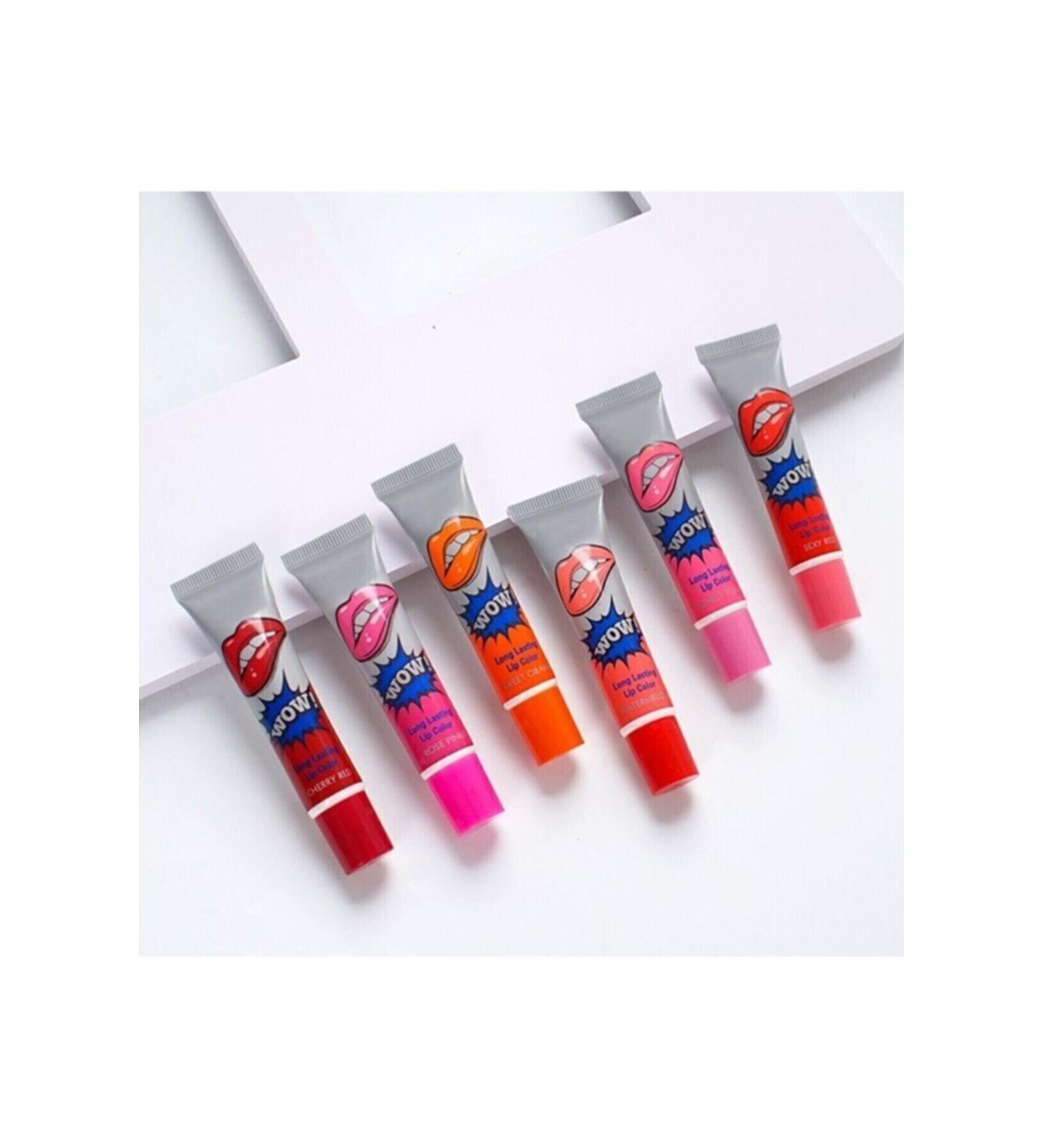 HaLVeY Permanent Peelable 6-Piece Lipstick Series