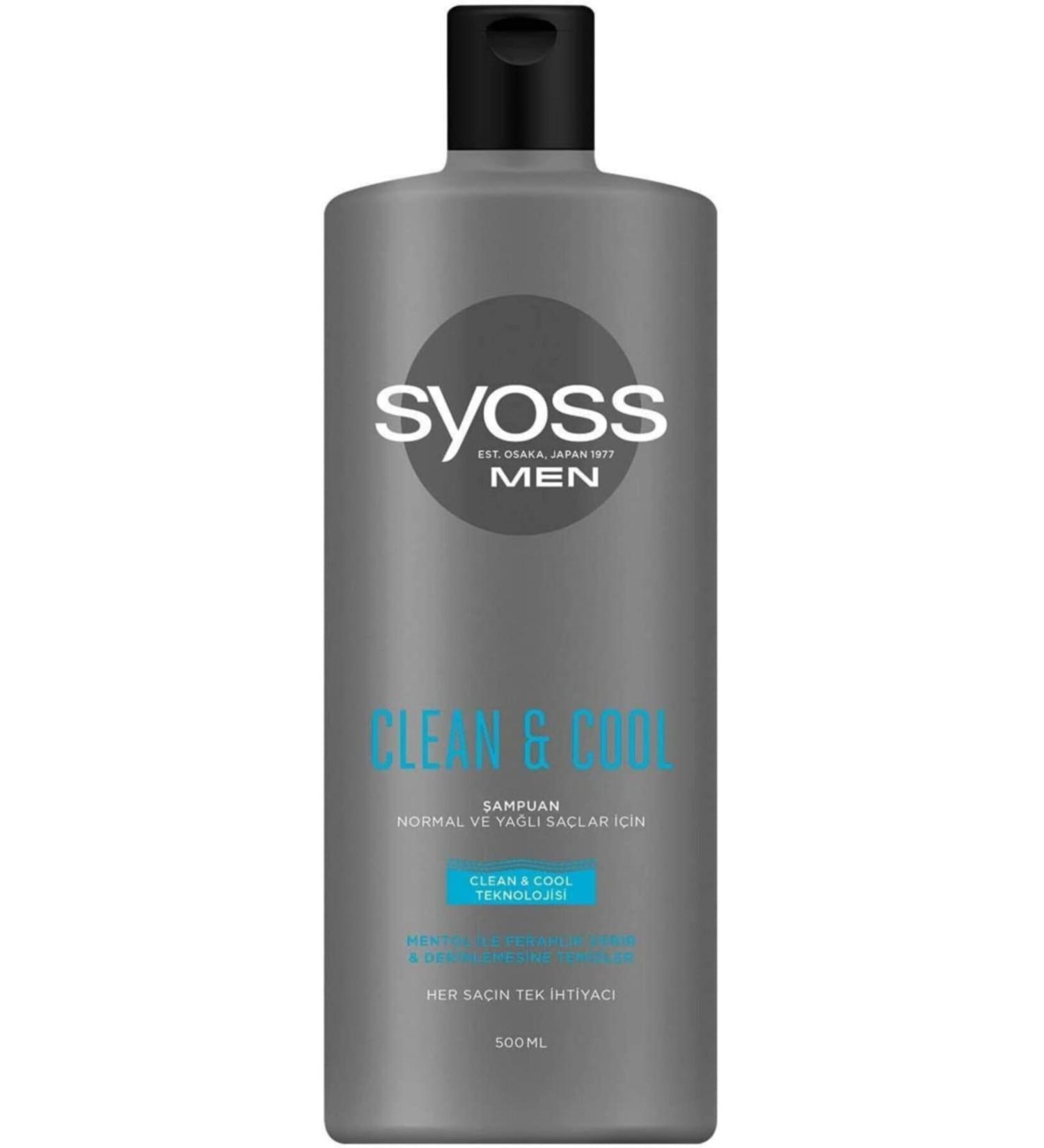 Syoss Men Clean Cool Shampoo 500 ml 1 Piece