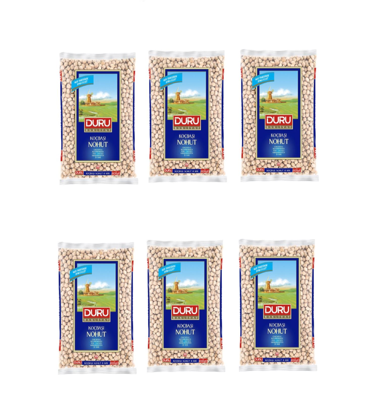 Duru Ramshead Chickpeas 8mm 1 Kg X 6 Pieces