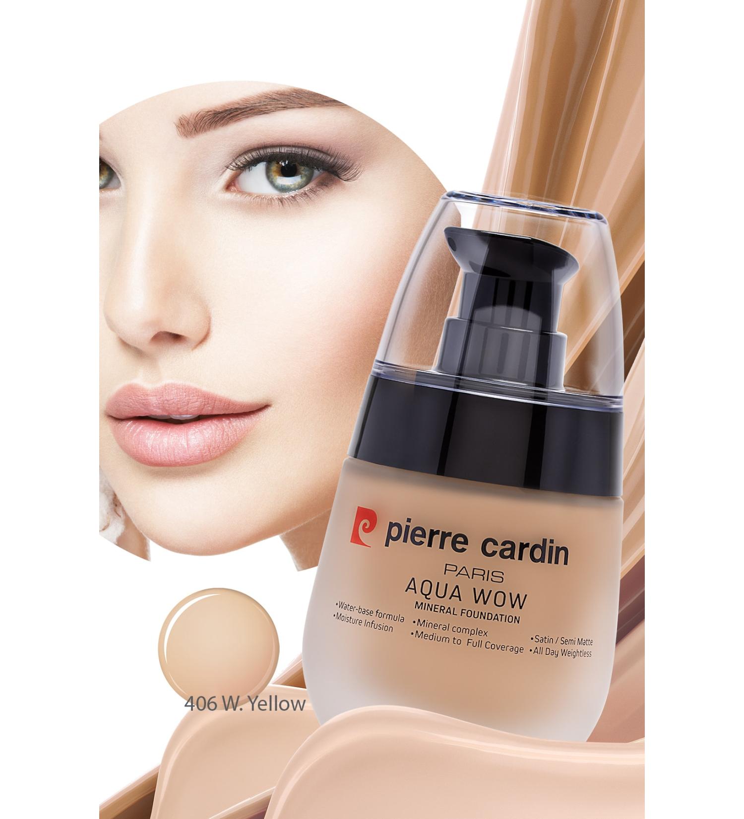 Pierre Cardin Aqua Wow Mineral Water Based Foundation Ivory Skin With Warm Yellow - Buy Online on GoSupps.com