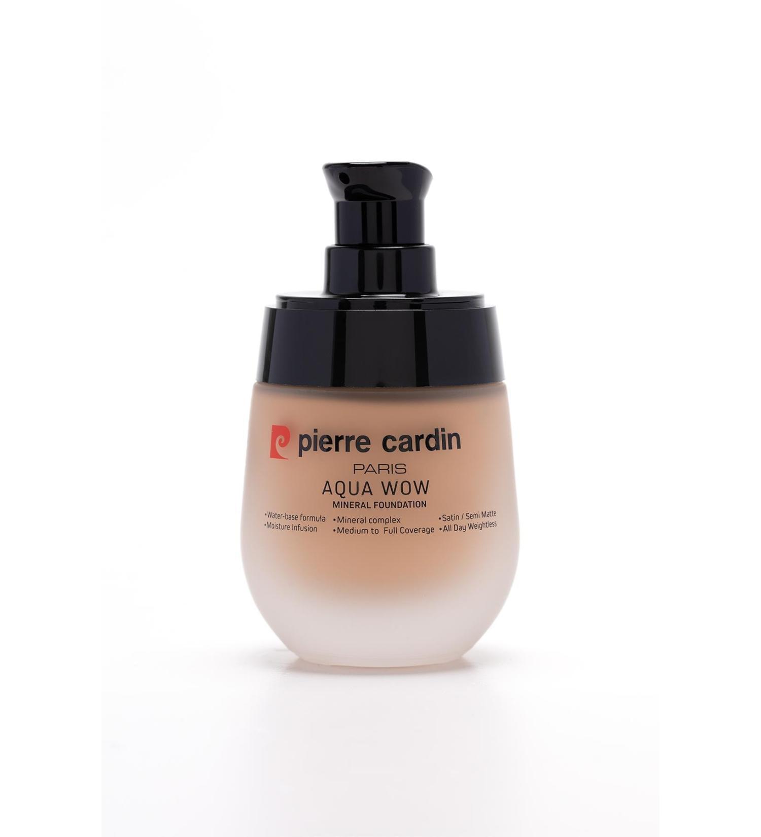 Pierre Cardin Aqua Wow Mineral Water Based Foundation Medium Skin with Very Warm - Buy Online on GoSupps.com