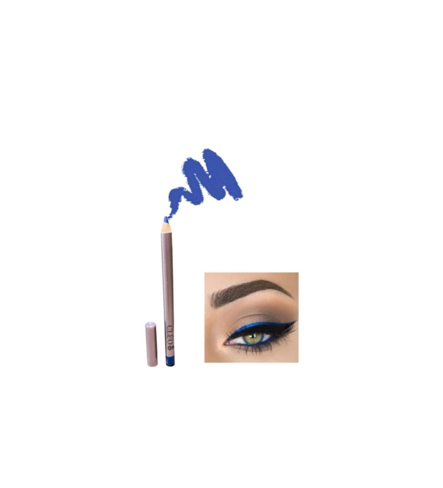 Cleo Cosmetics Waterproof Long-Lasting Eyeliner Pencil (BLUE)