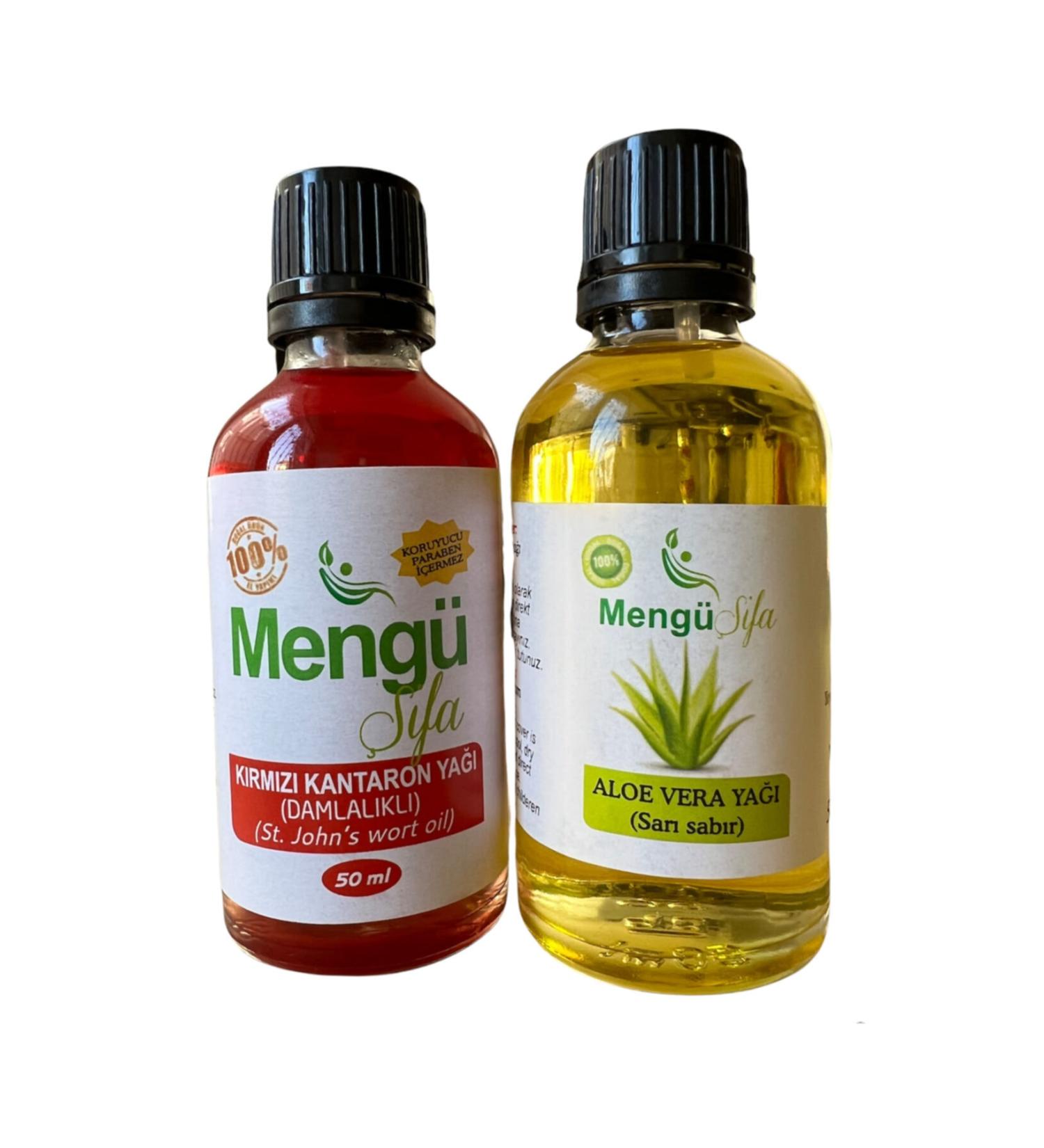 Meng Healing Red St. John's Wort Oil 50ml Aloe Vera Oil 50ml 0 Natural