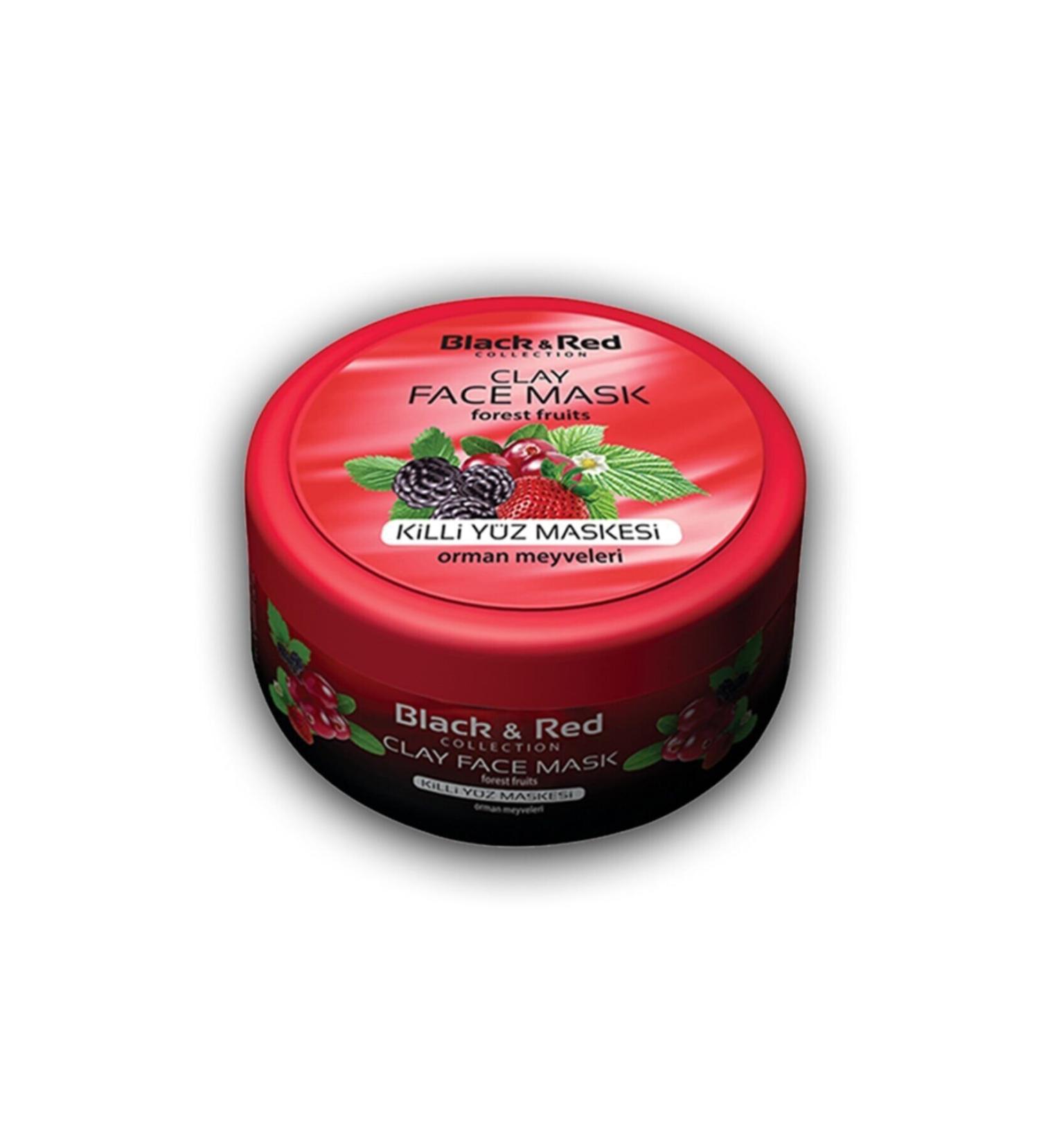 Blacke&Red Red And Black Black & Red Clay Face Mask Forest Fruits 400gr