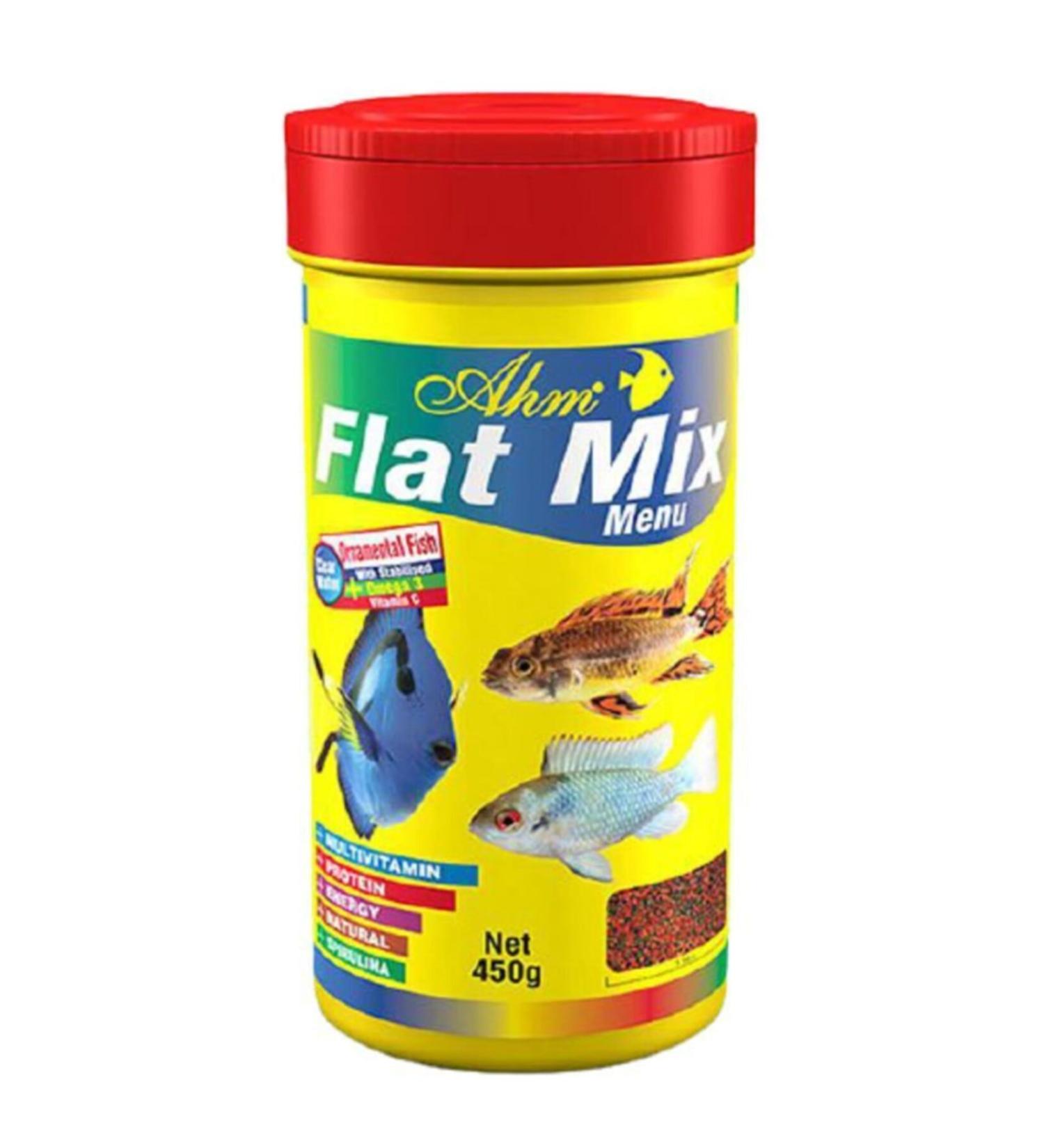 Ahm Flat Mix Menu Fish Food 1000 Ml