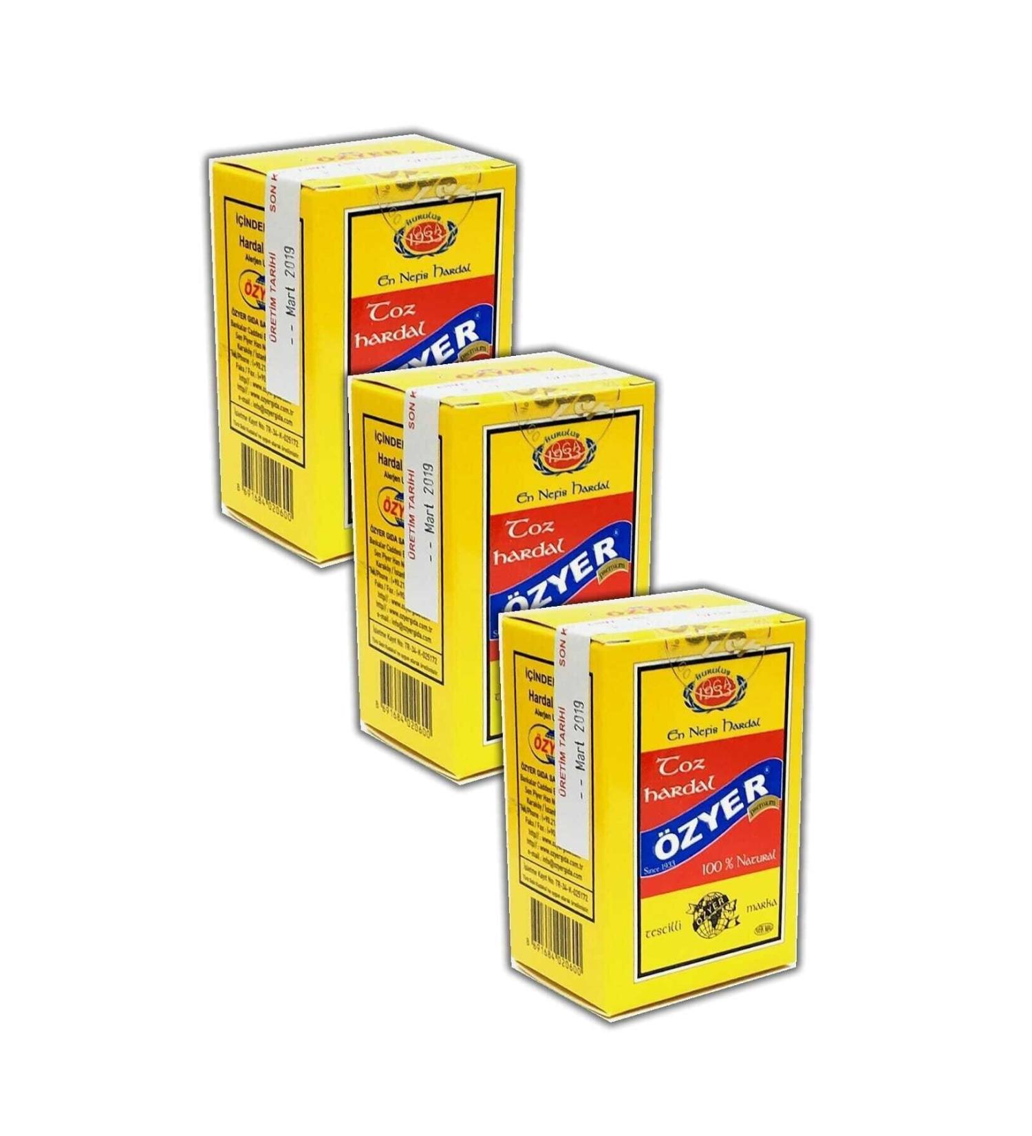 Ozyer Mustard Small Size 60 gr Set of 3
