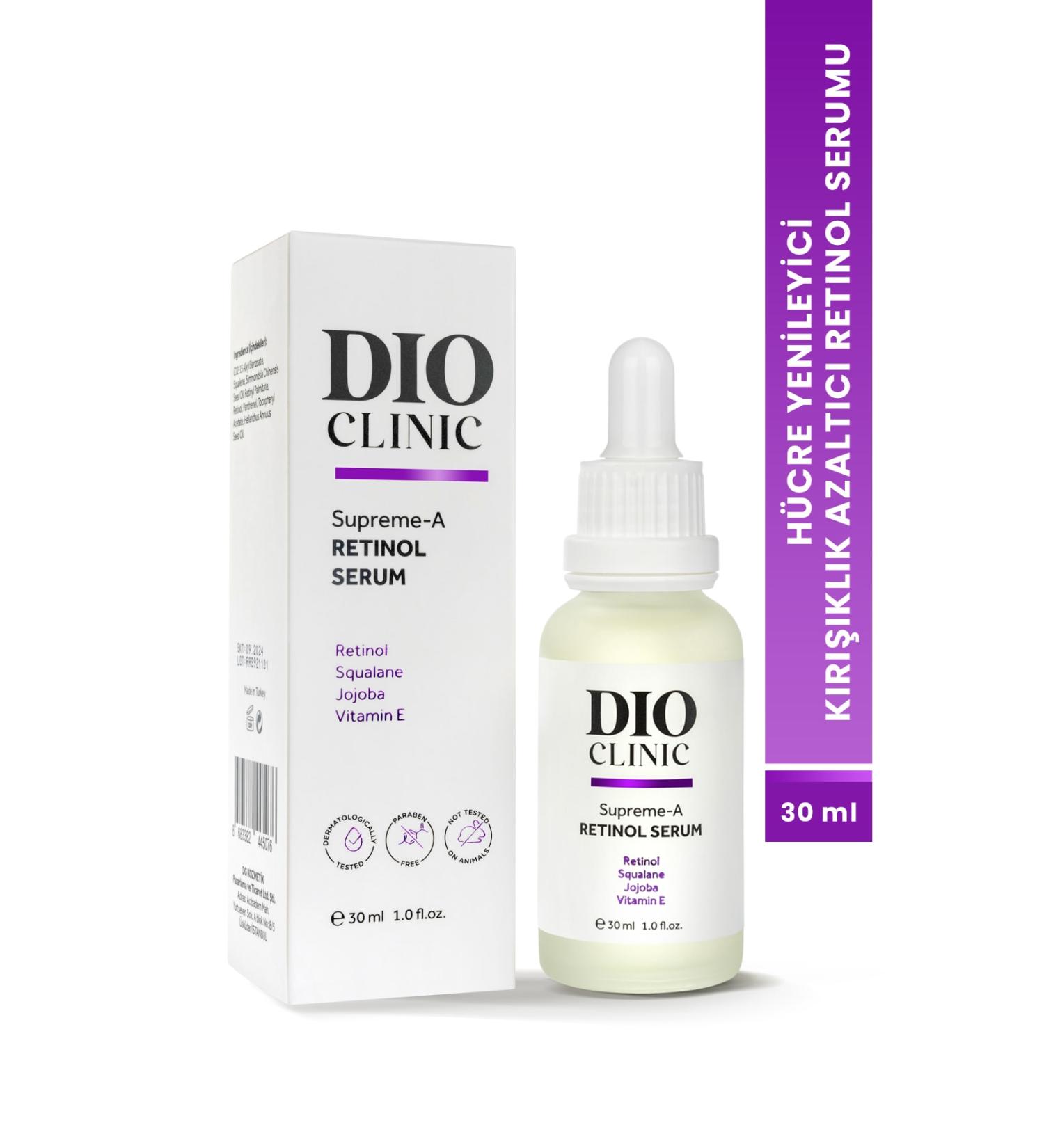 Dio Clinic Skin Perfector Cell Renewal Wrinkle Reducing Retinol Serum 30ml Supreme-A - Buy Online on GoSupps.com