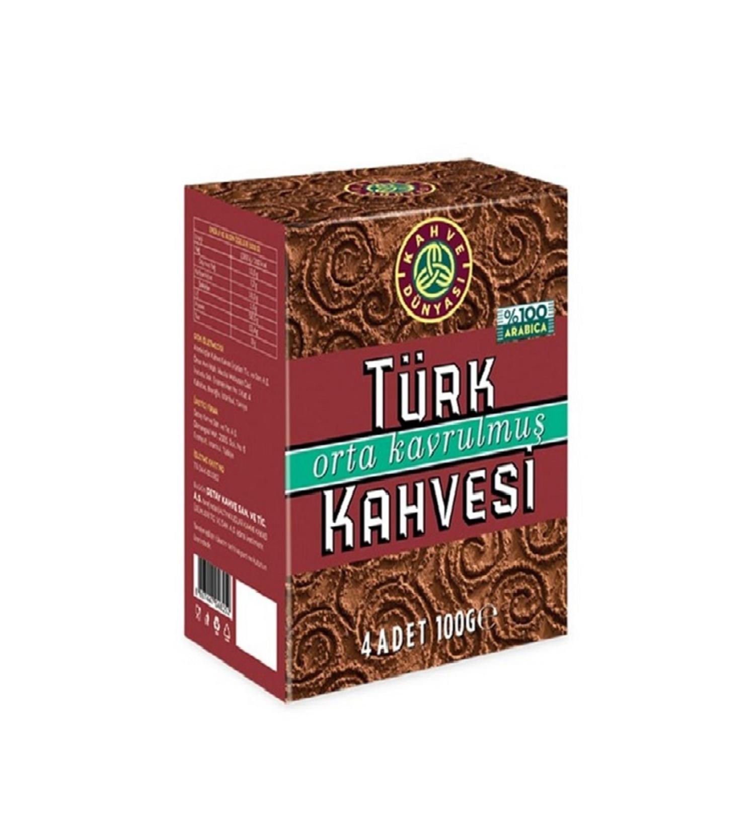 Coffee World Turkish Coffee 100 gr 4-pack