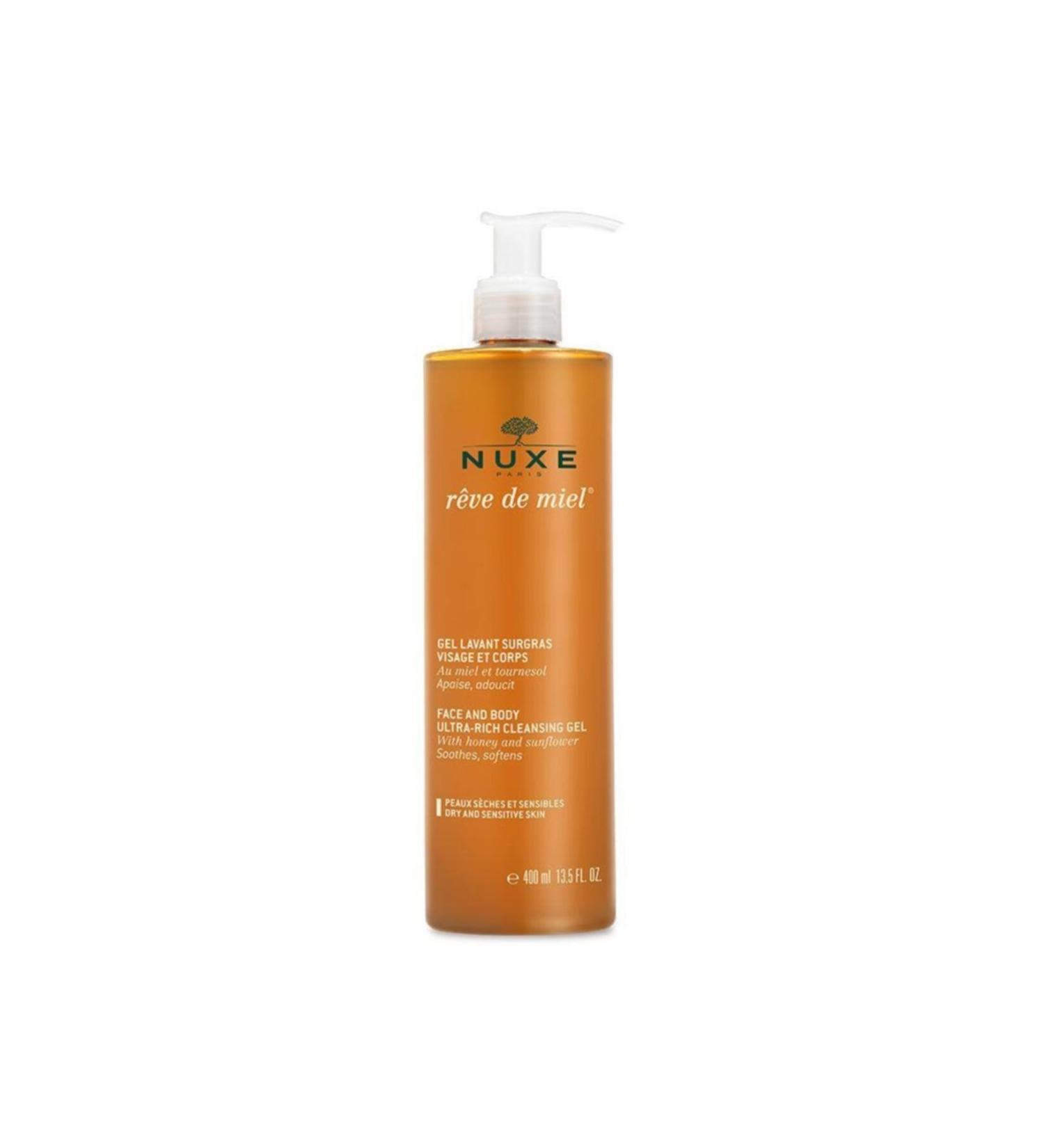 Nuxe Reve De Miel Sensitive Face and Body Wash Gel 400 Ml