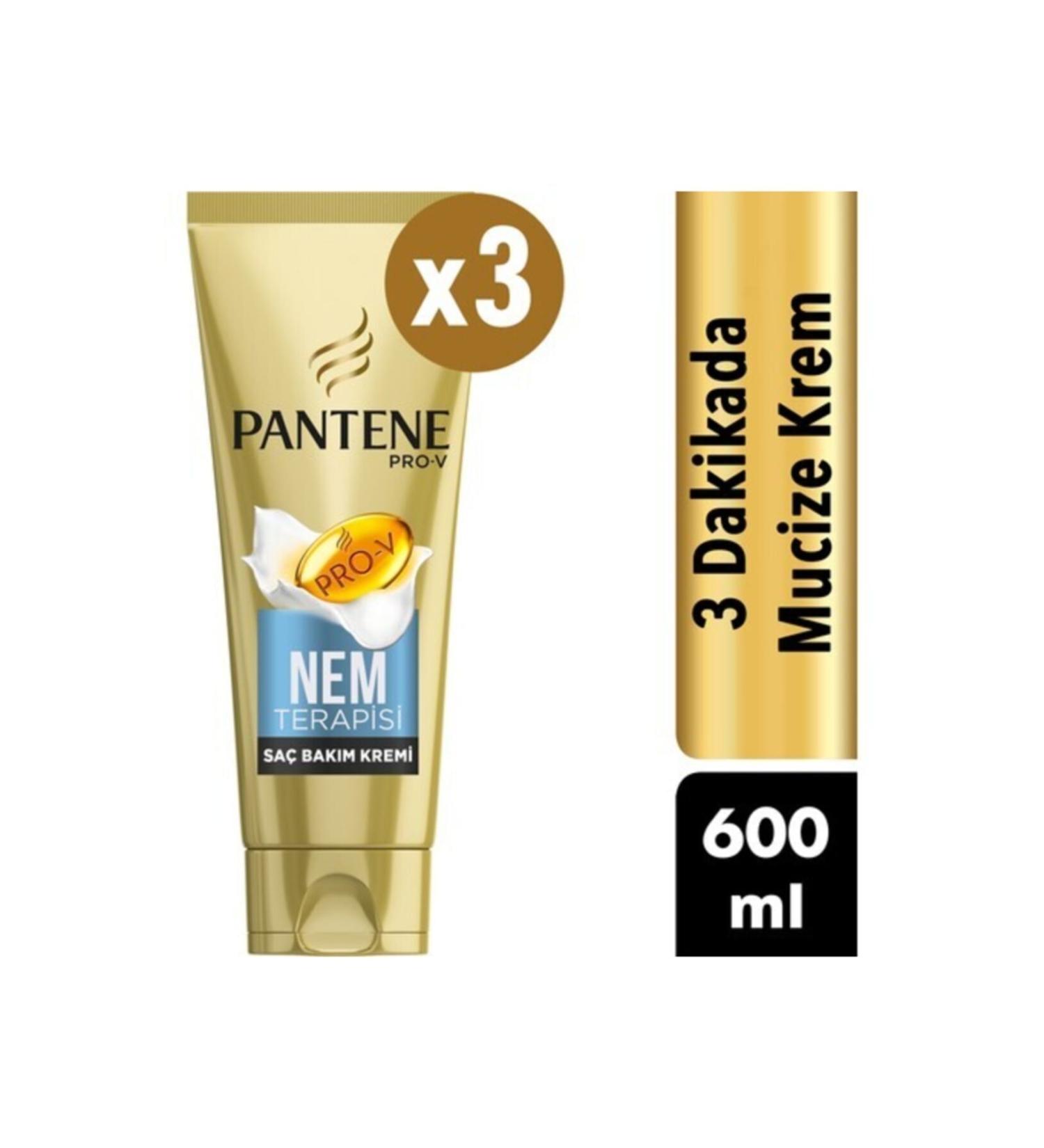 Pantene 3 Minute Miracle Hair Care Cream Moisture Therapy 3 X 200 Ml - Buy Online on GoSupps.com