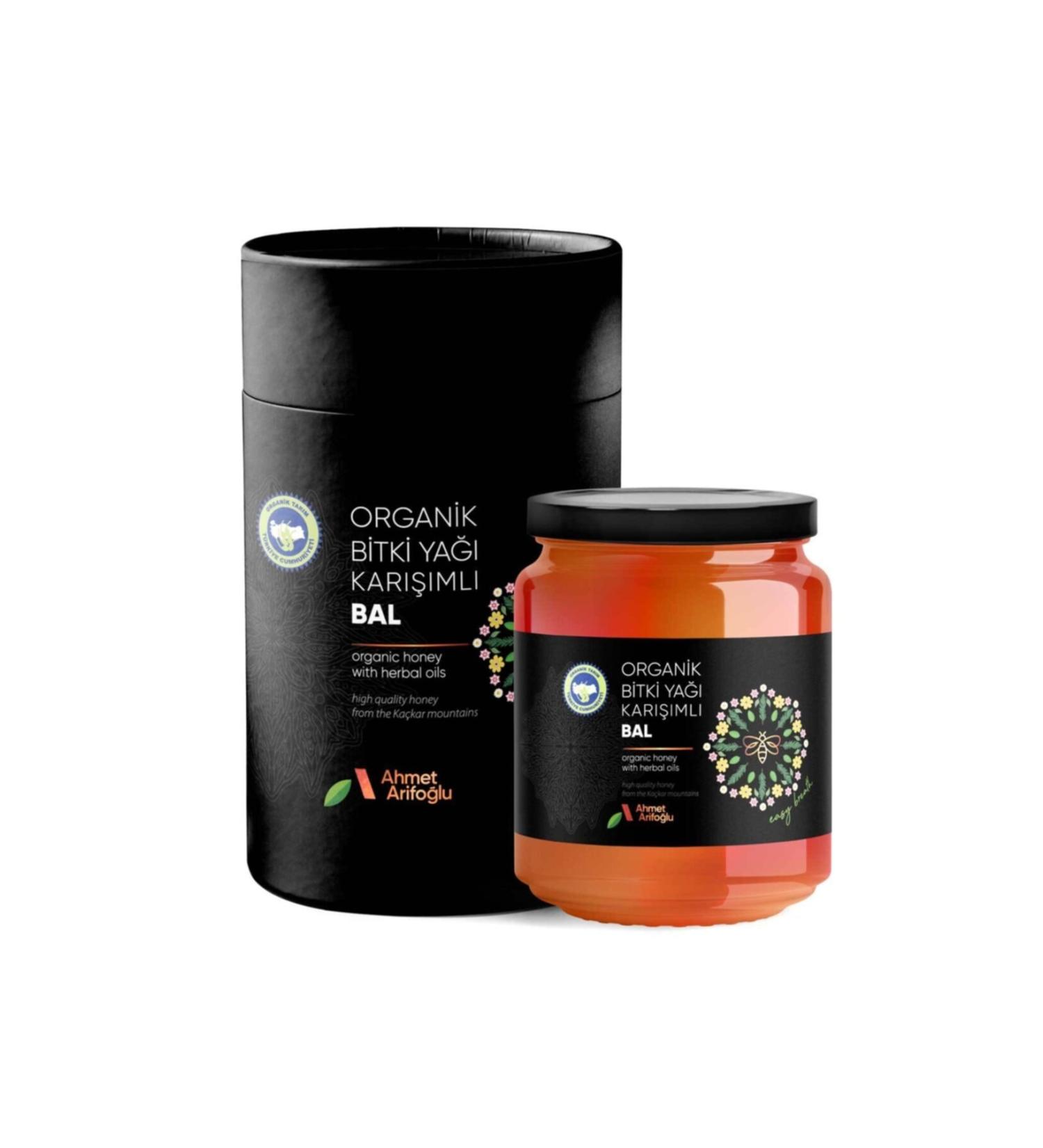 Ahmet Arifo lu Organic Herbal Oil Mixed Honey 250gr