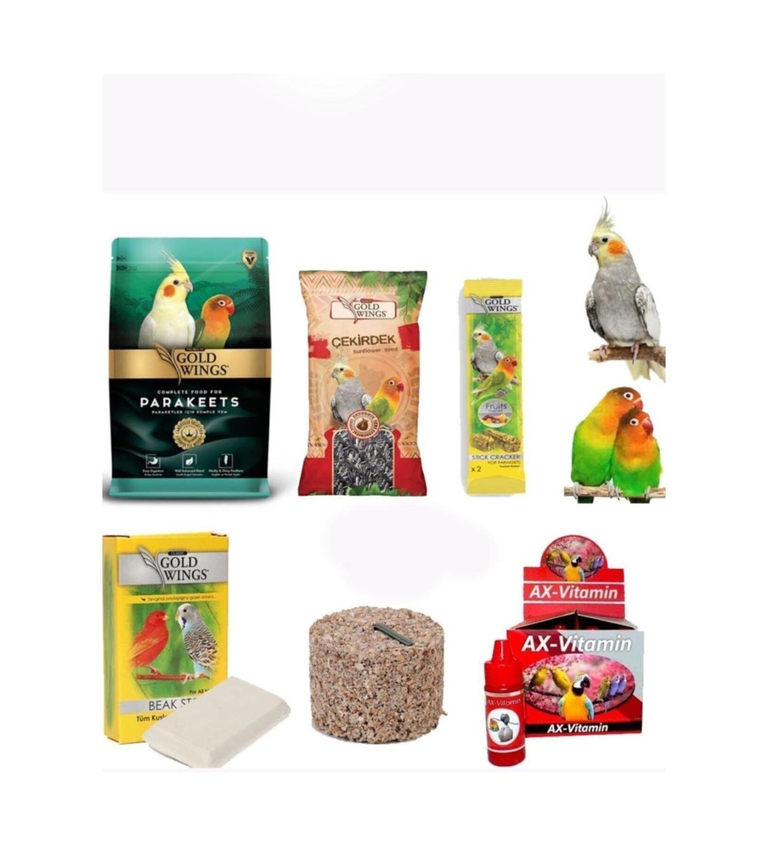 Gold Wings Premium Lovebird Nutrition Package