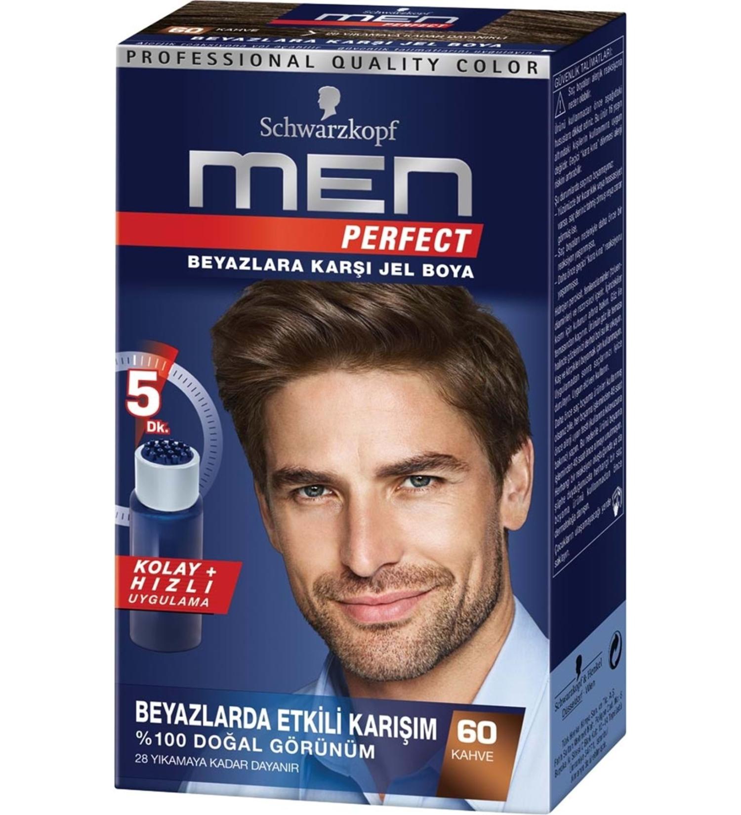 Schwarzkopf Men Perfect Hair Dye 60 Brown 80ml