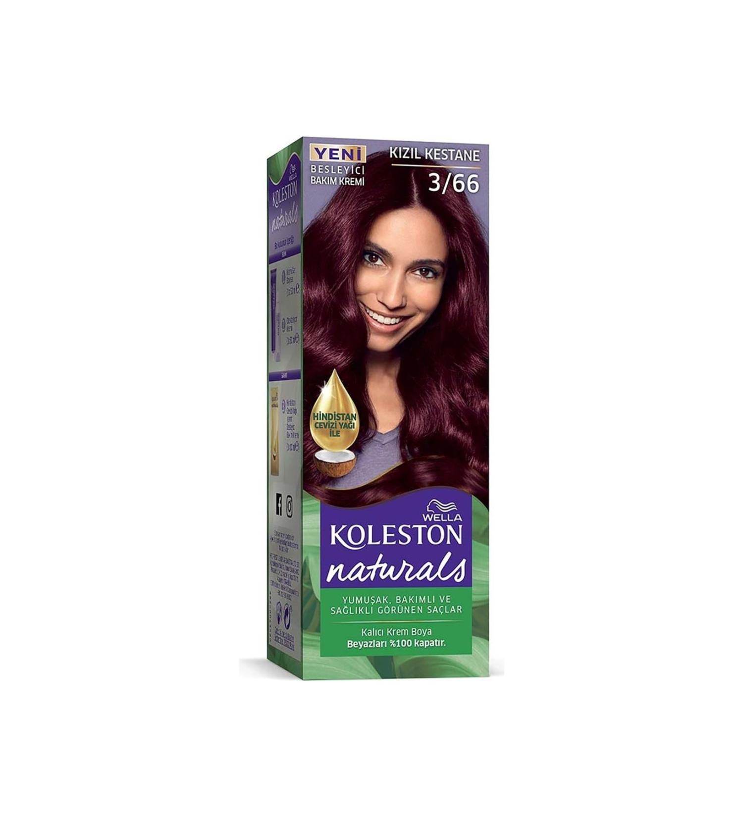 Wella Wella Naturals Nourishing Care Cream 3/66 Red Chestnut