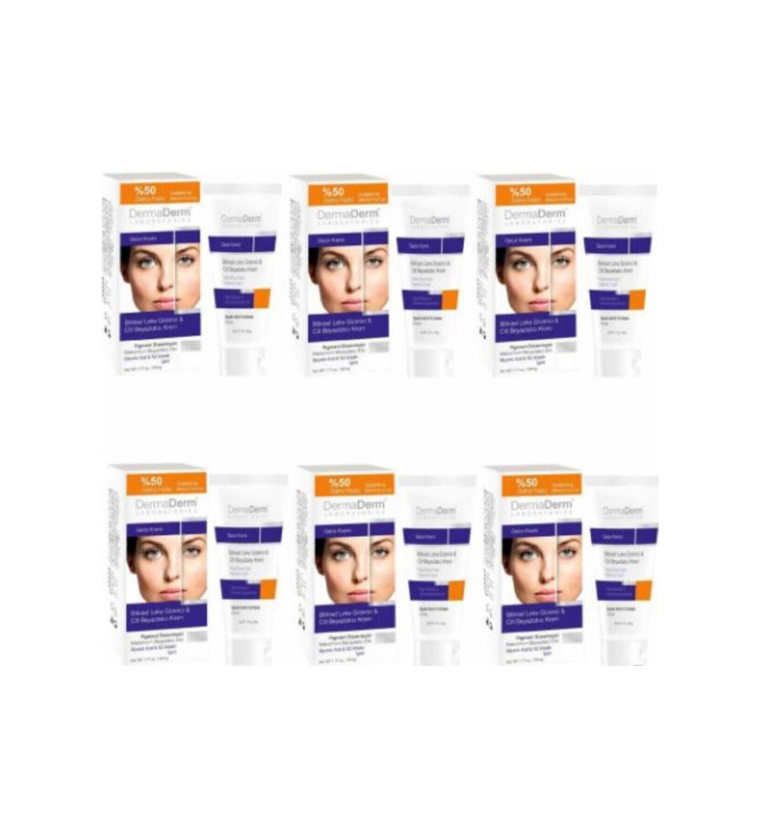 DermaDerm Herbal Face Blemish Night Cream 100 Gr 6 Pieces