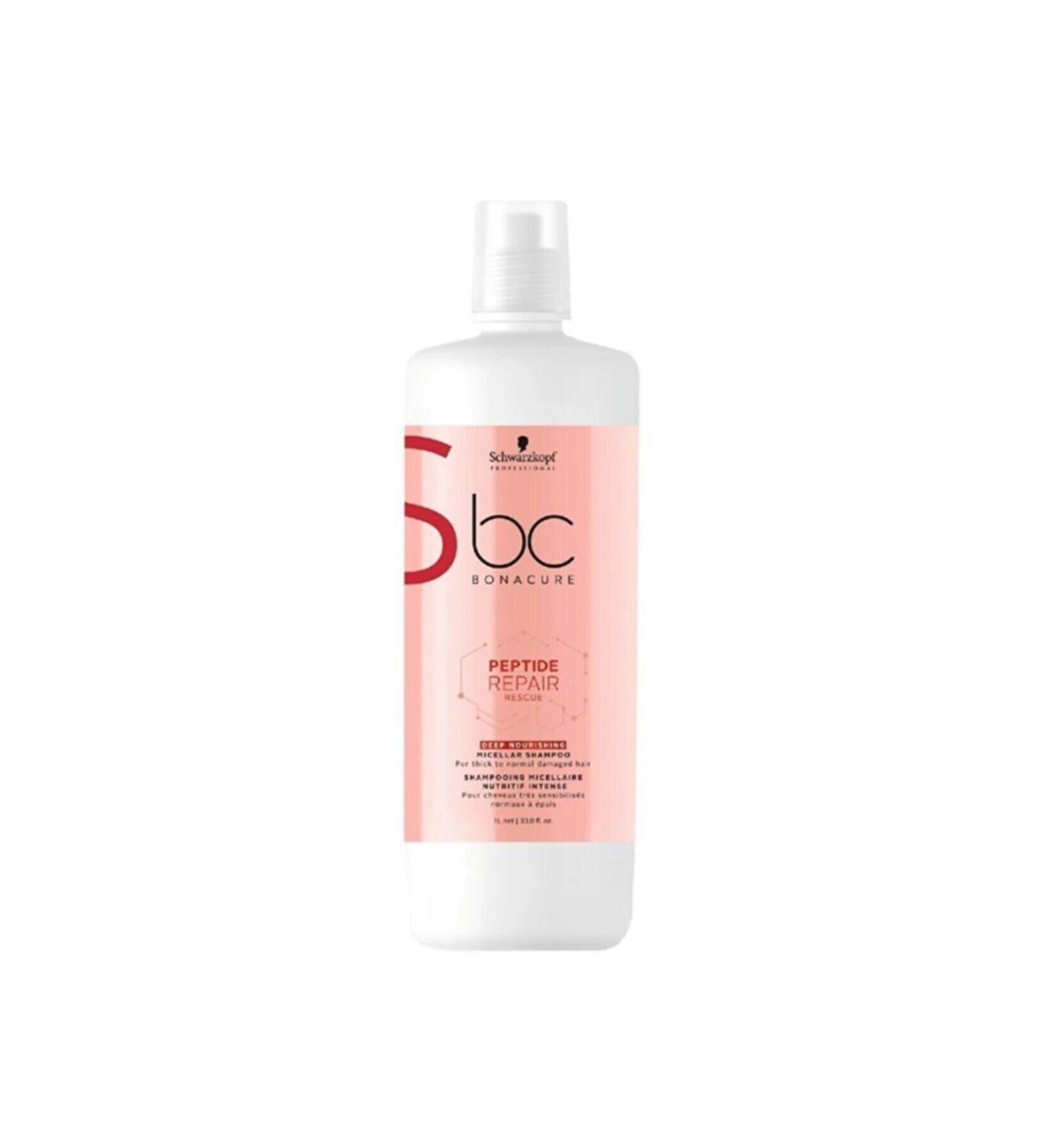 BC Bonacure Schwarzkopf Bonacure Peptide Repair Rescue Deep Nourishment Shampoo 1000 Ml