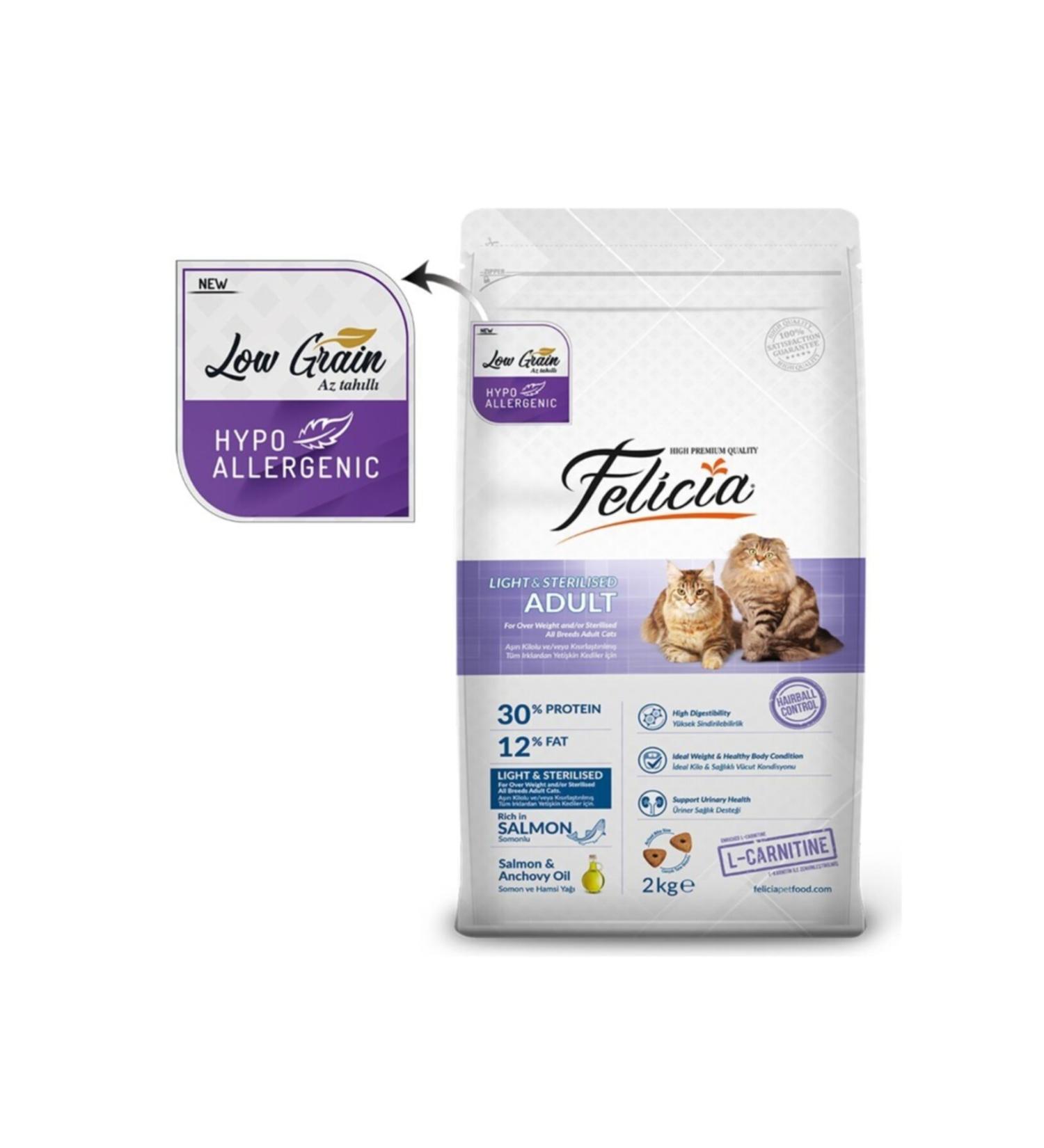 Felicia Sterilized Neutered Cat with Salmon 2 Kg.