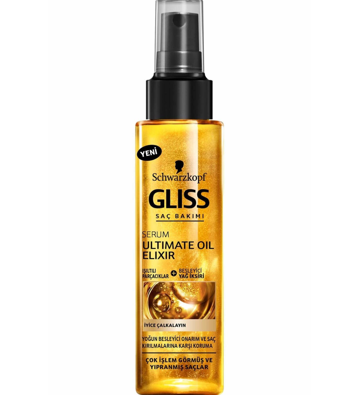 Gliss Ultimate Oil Elixir Moisturizing Hair Care Serum 100 Ml