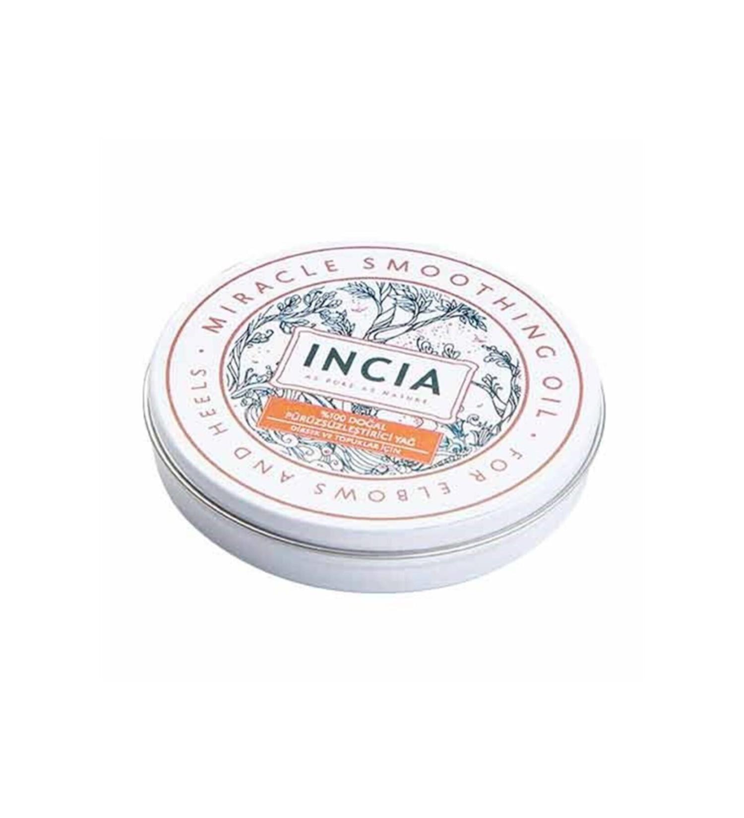 INCIA 0 Natural Smoothing Oil Intensive Moisturizing Cream Organic Elbow Heel Vegan 50 ml