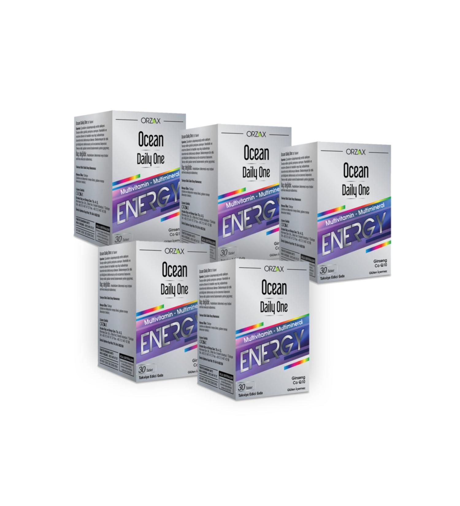 Ocean Daily One Energy 30 Tablets x 5 Pieces