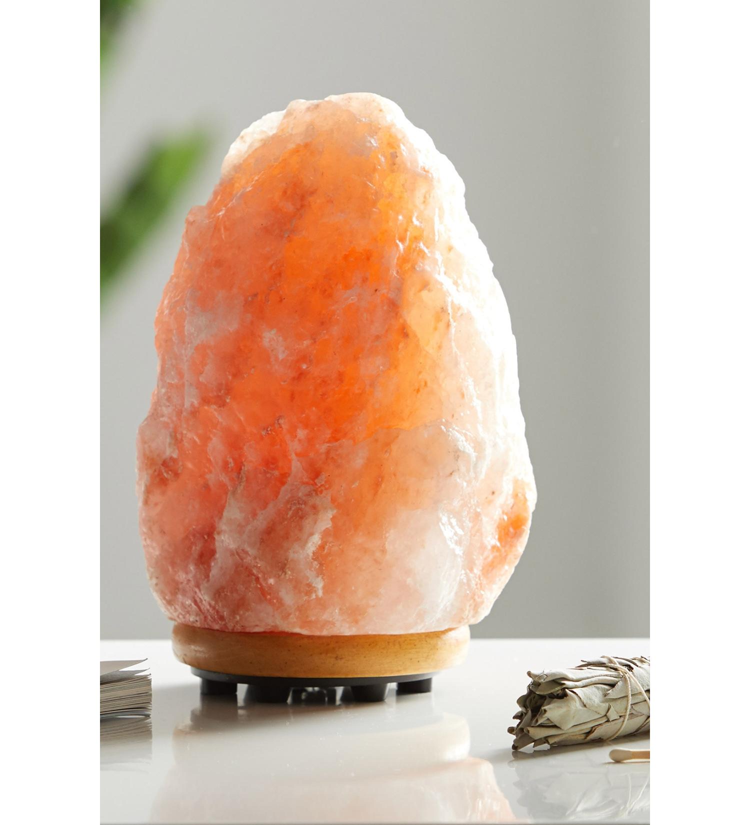 Aktarloji Himalayan Salt Lamp 1-2 kg + 1.5 mt Cable and Bulb with On-Off Switch