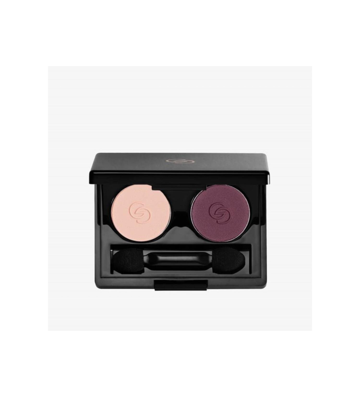 Oriflame Giordani Gold Creamy Satin Look Eyeshadow Duo-purple Cream/smokey Eyes