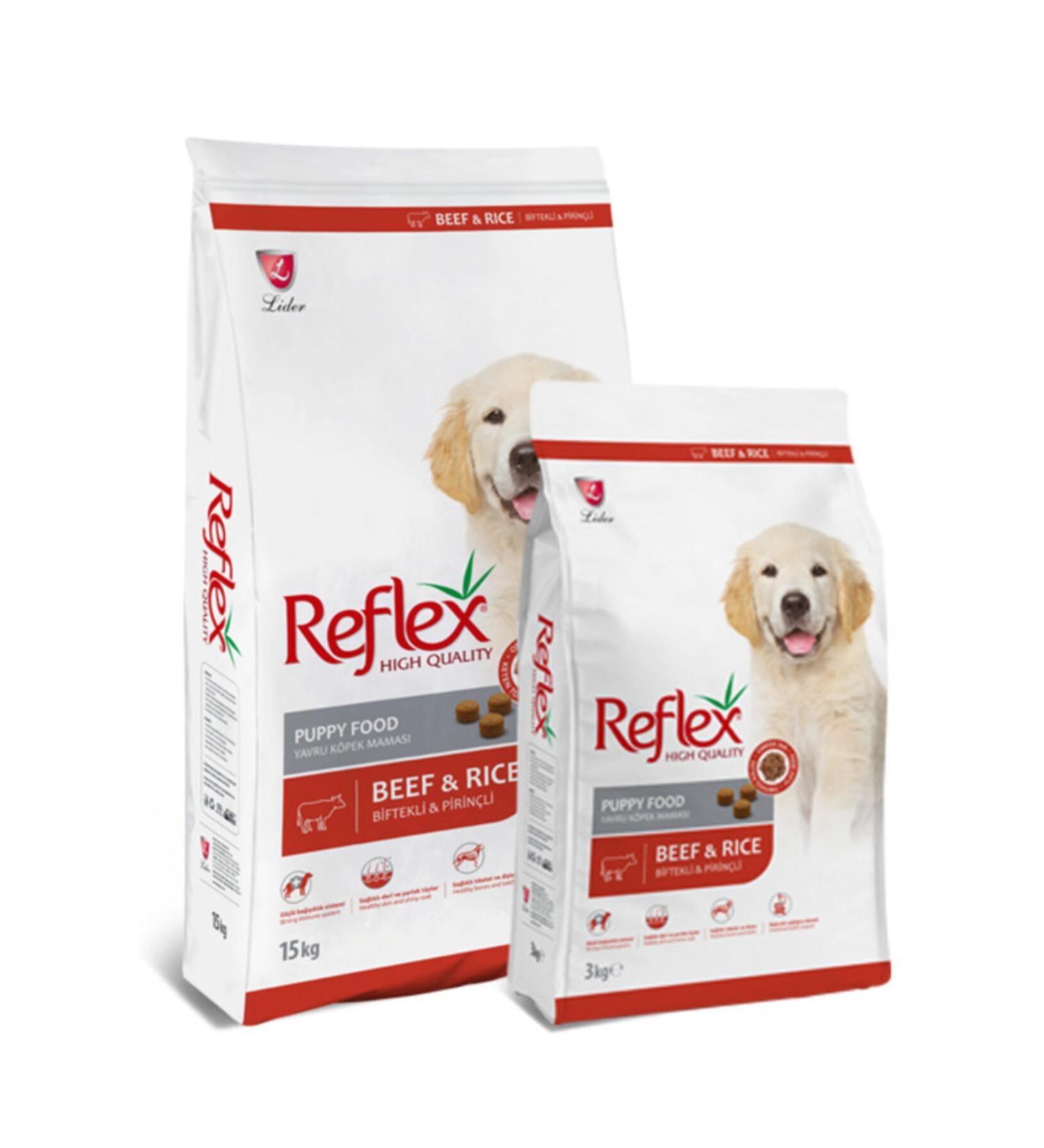 Reflex Puppy Food Steak Rice 3 kg