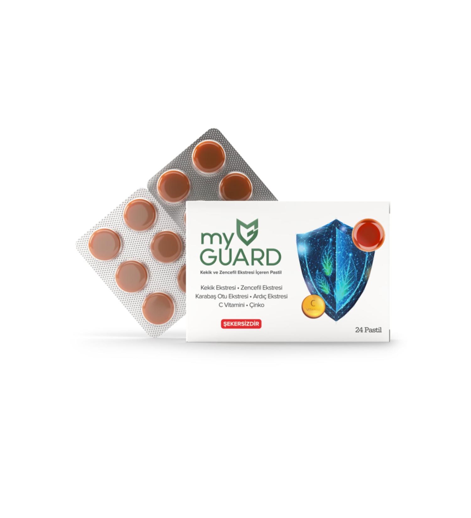 MyGuard Reinforcement Pastilles with Thyme and Ginger Extract 24 Pieces. - Buy Online on GoSupps.com