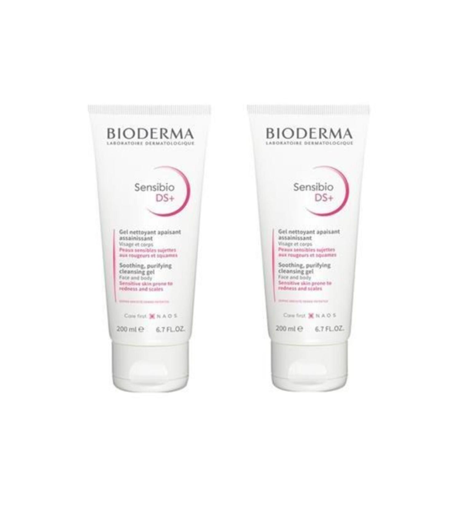 Bioderma Sensibio Ds+ Foaming Gel 200 Ml 2 Pieces