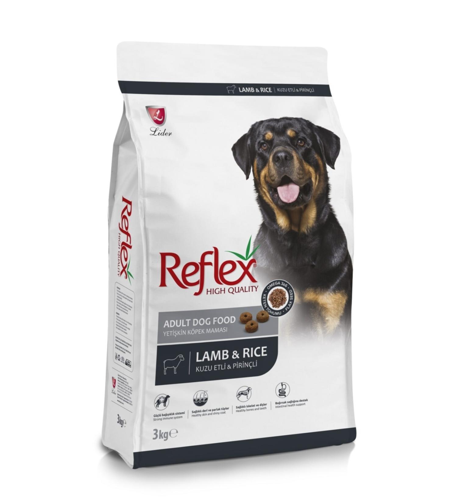 Reflex Adult Dog Food Lamb & Rice 3 Kg
