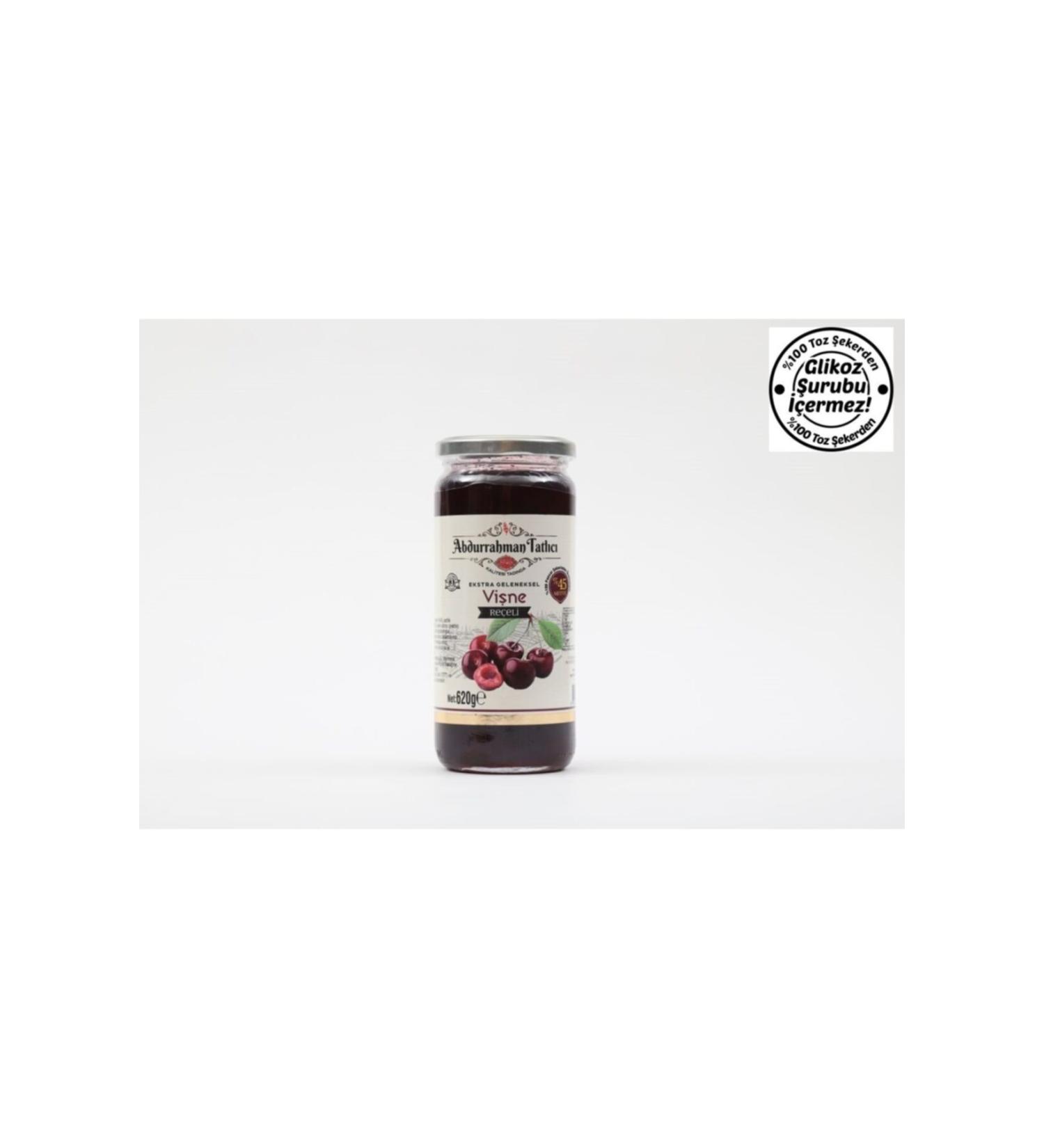 Abdurrahman Tatl c Sour Cherry Jam Glass Jar 620 Gr.