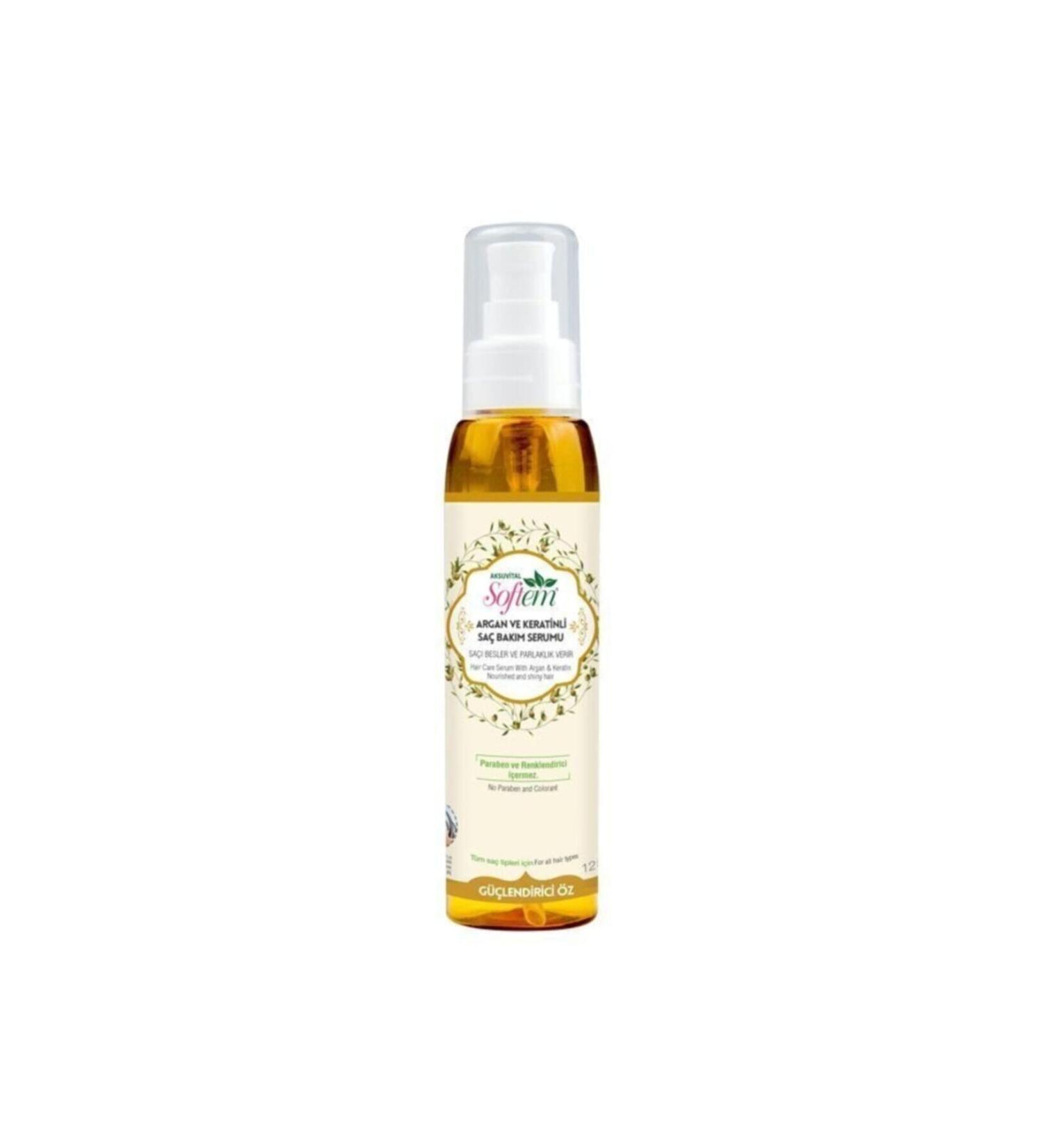 Aksu Vital Softem Natural Argan and Keratin Hair Care Serum 125 ml